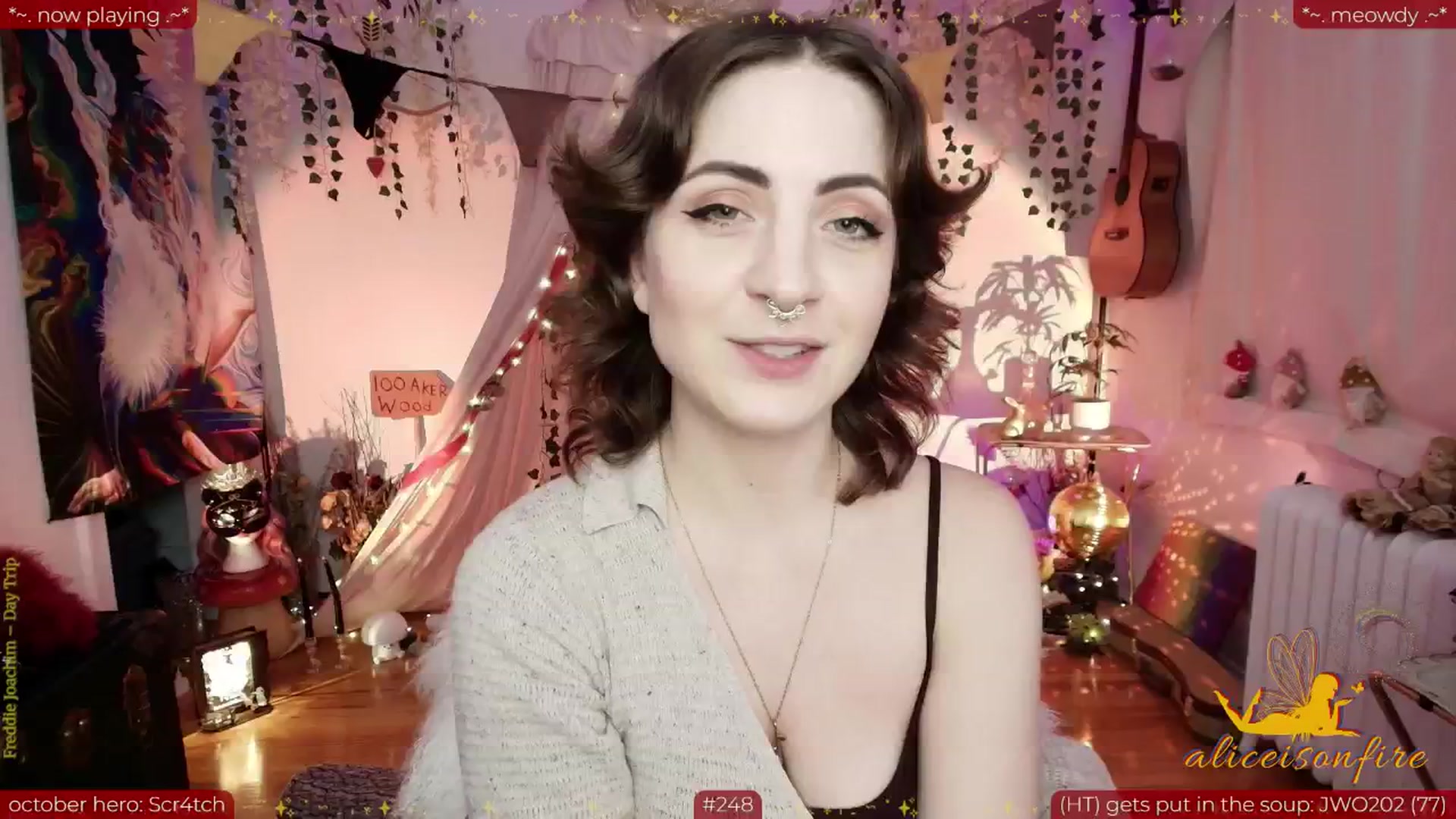 Gallery image thumbnail from aliceisonfire's myfreecams stream on, 10/15/2025, 06:23 image 1 of 20