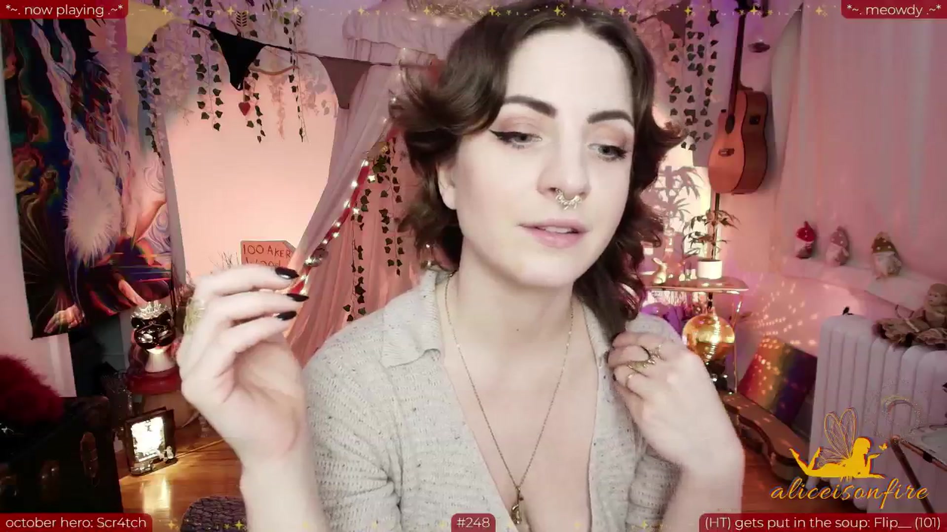 Gallery image thumbnail from aliceisonfire's myfreecams stream on, 10/15/2025, 06:23 image 14 of 20