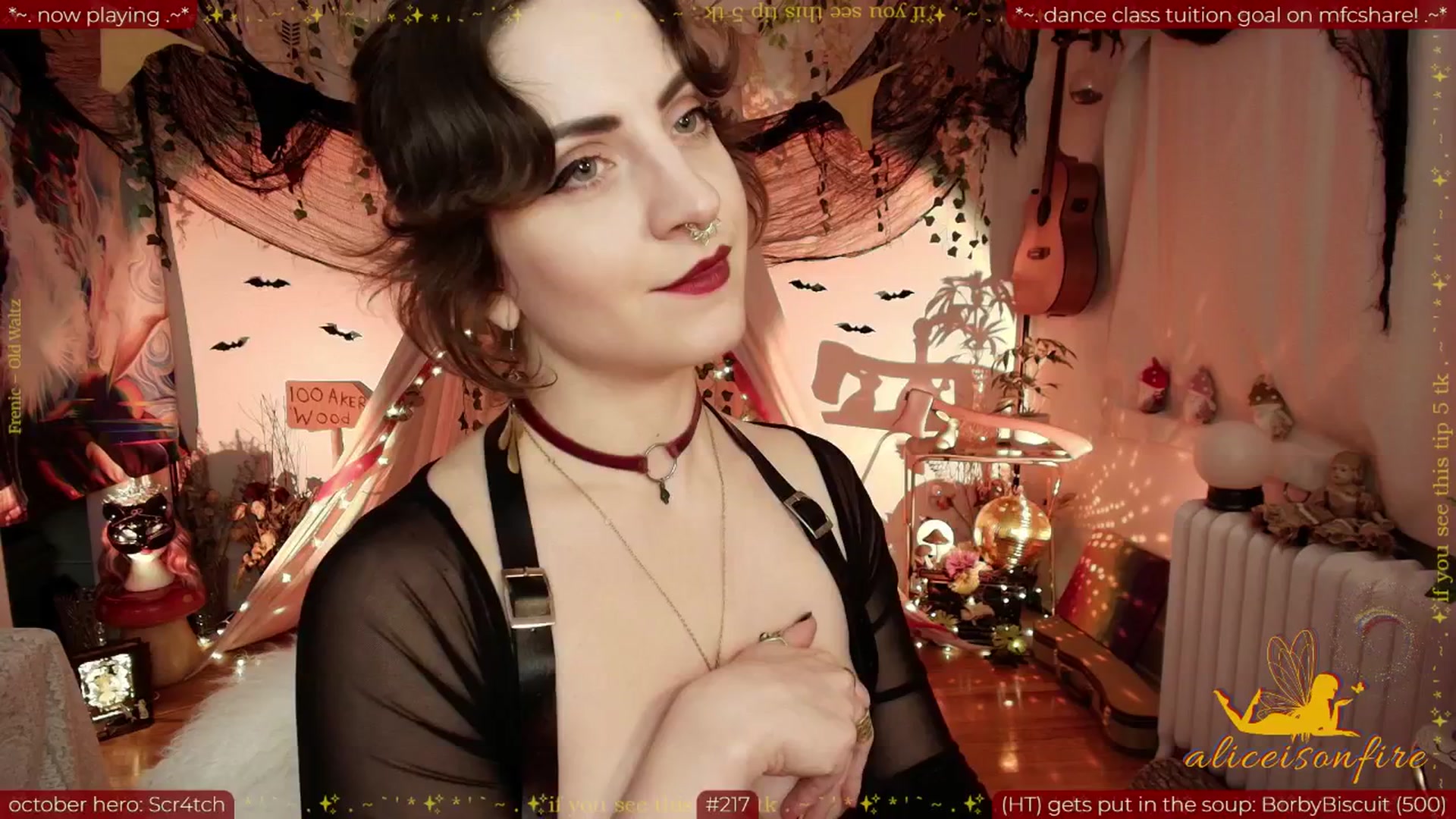 Gallery image thumbnail from aliceisonfire's myfreecams stream on, 10/23/2025, 10:34 image 8 of 20