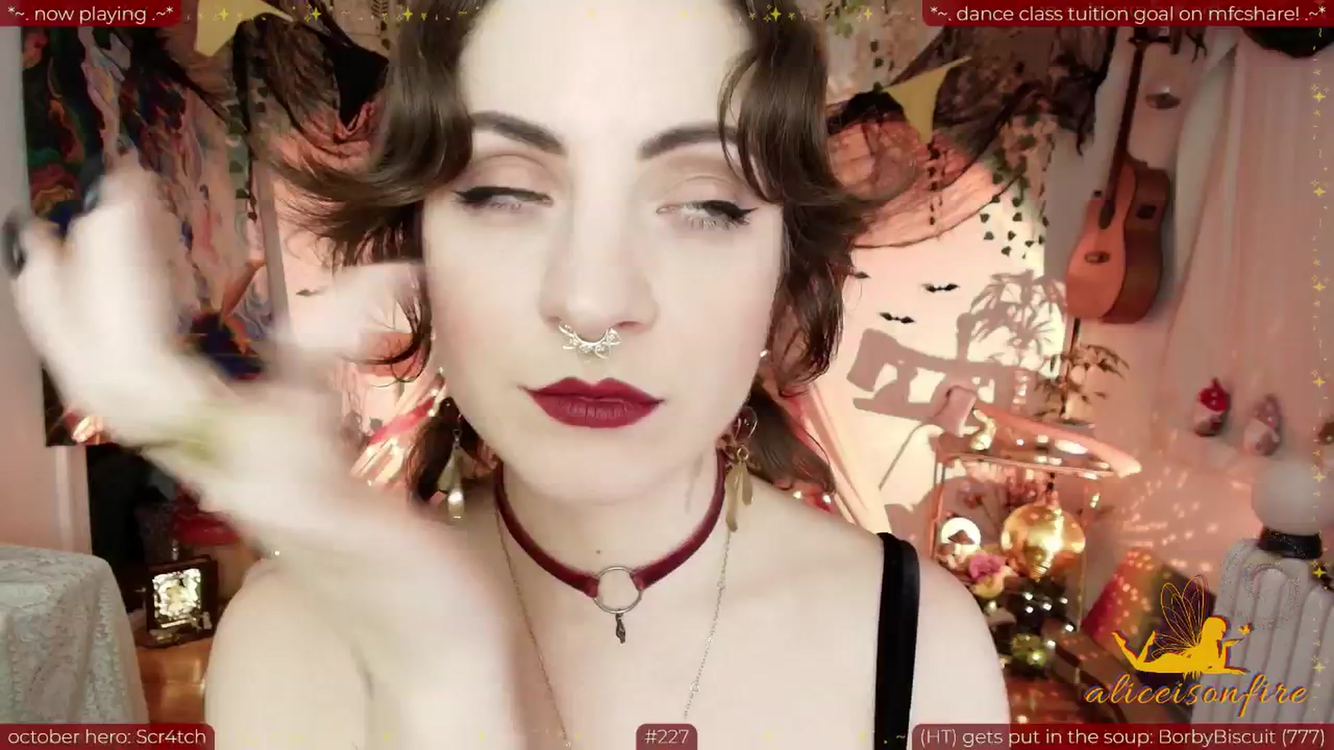Gallery image thumbnail from aliceisonfire's myfreecams stream on, 10/25/2025, 09:49 image 5 of 20