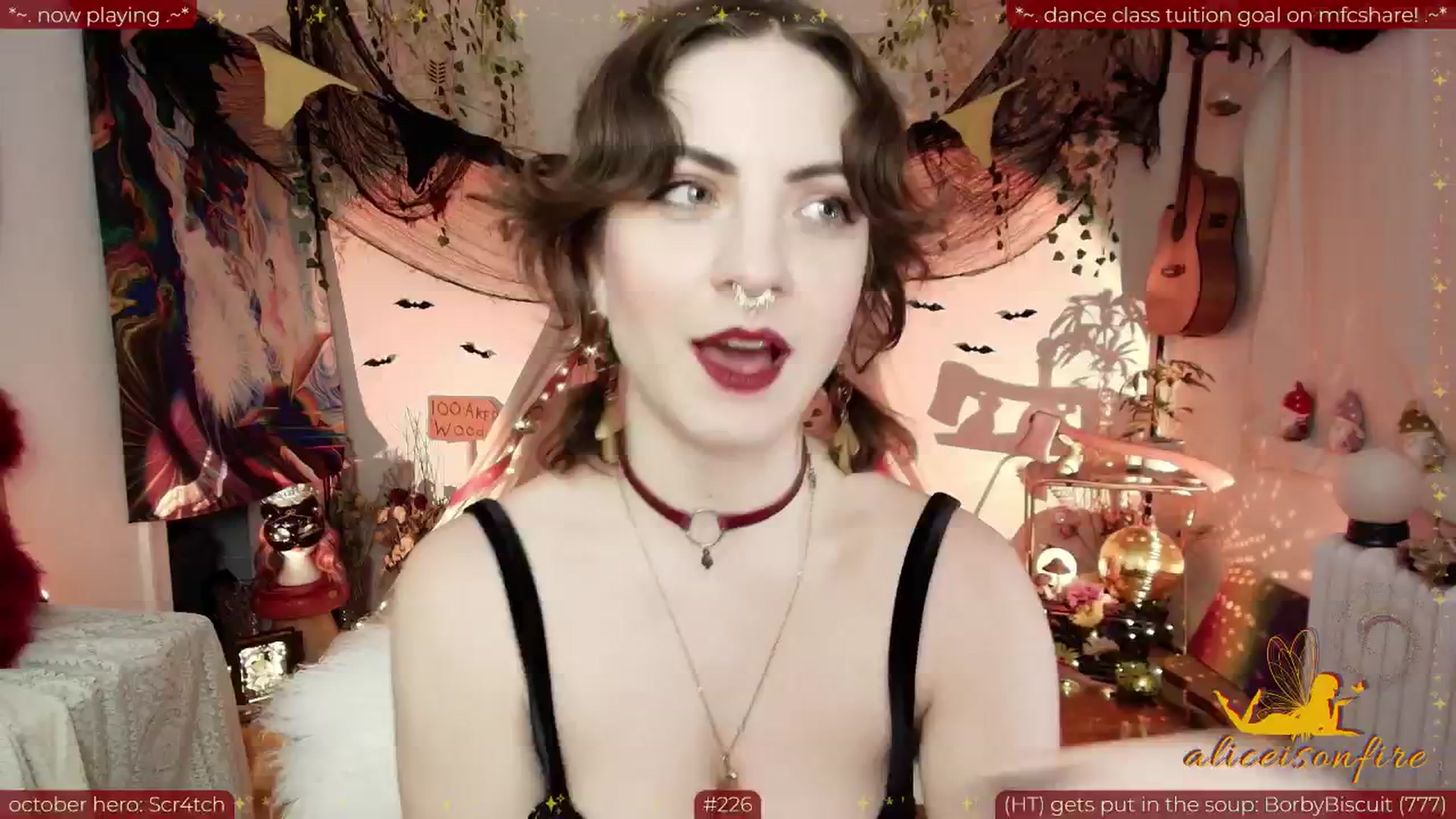 Gallery image thumbnail from aliceisonfire's myfreecams stream on, 10/25/2025, 09:49 image 4 of 20