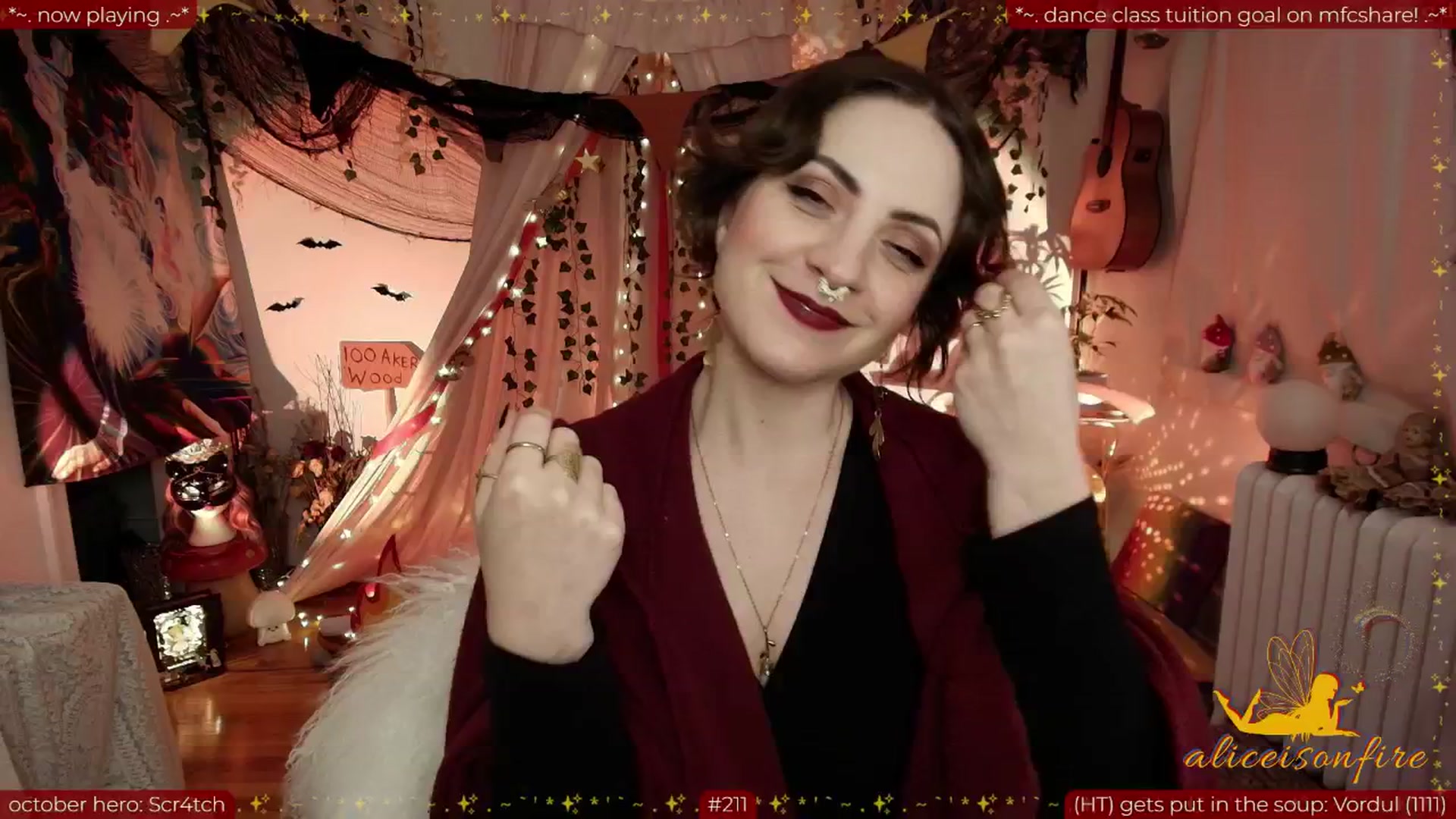 Gallery image thumbnail from aliceisonfire's myfreecams stream on, 10/25/2025, 13:03 image 1 of 20
