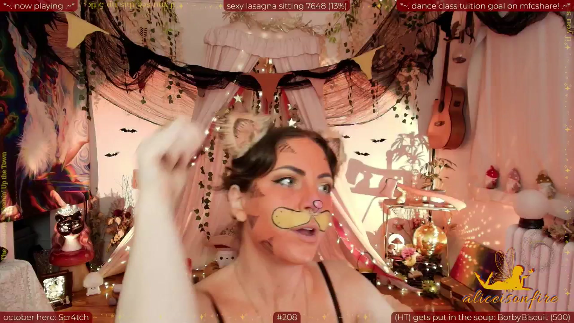 Gallery image thumbnail from aliceisonfire's myfreecams stream on, 10/28/2025, 08:40 image 5 of 20
