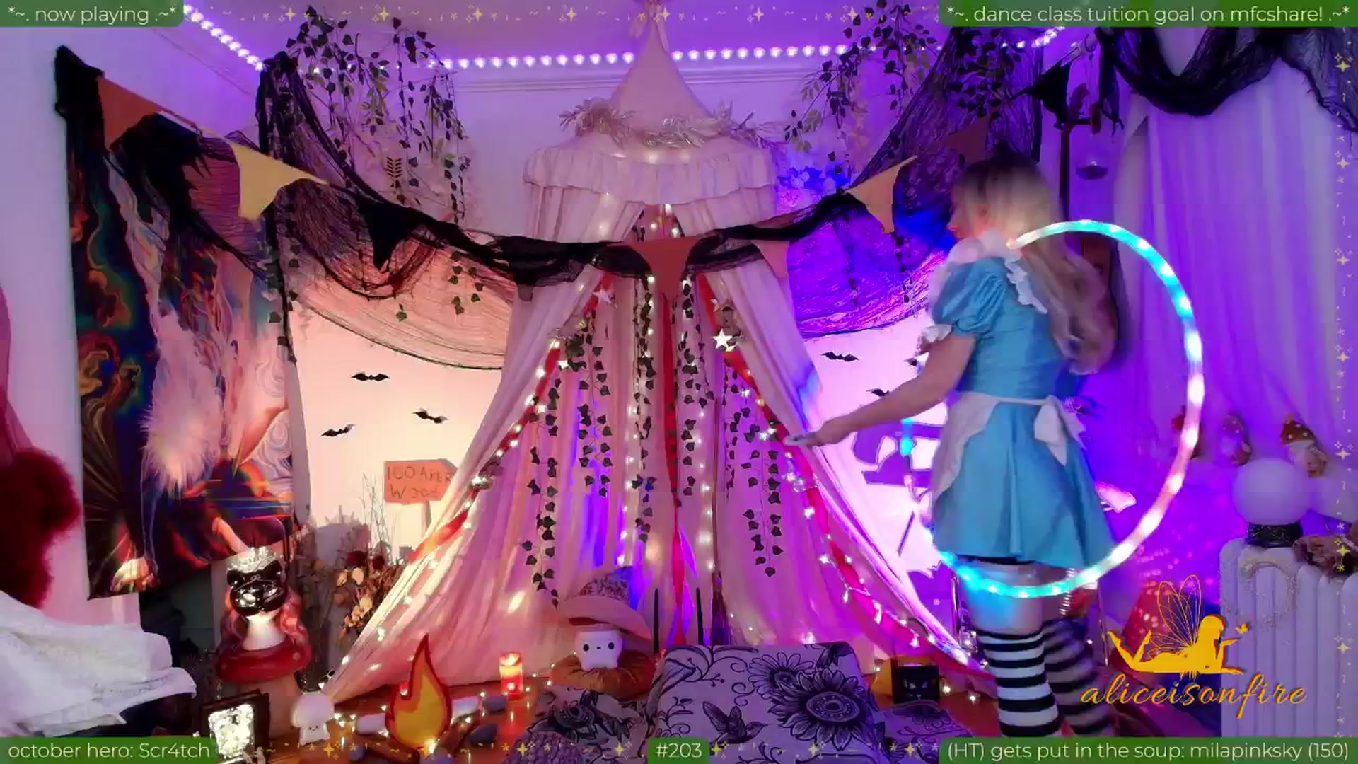Gallery image thumbnail from aliceisonfire's myfreecams stream on, 10/31/2025, 08:42 image 2 of 20