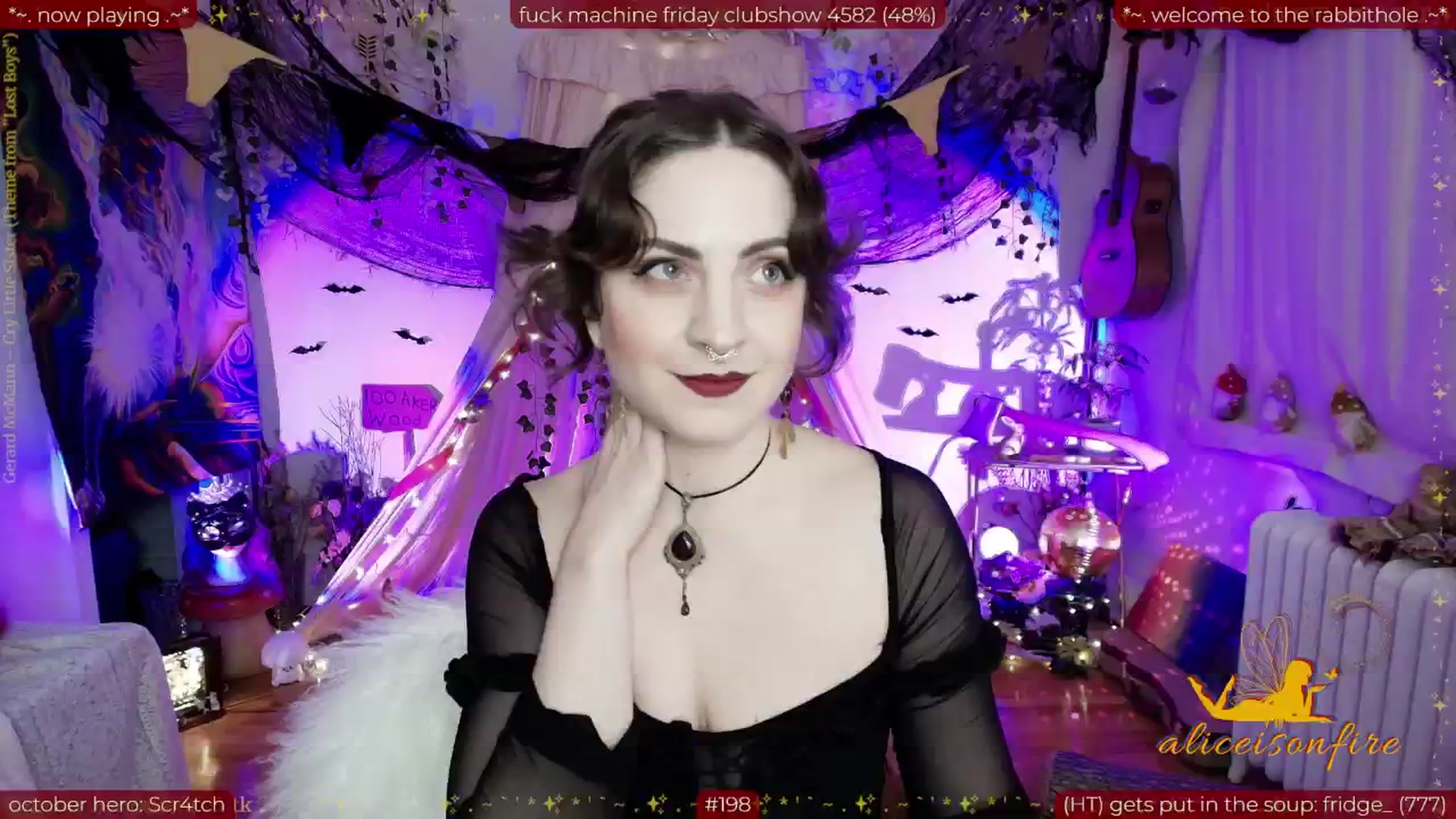 Gallery image thumbnail from aliceisonfire's myfreecams stream on, 11/01/2025, 08:25 image 1 of 20