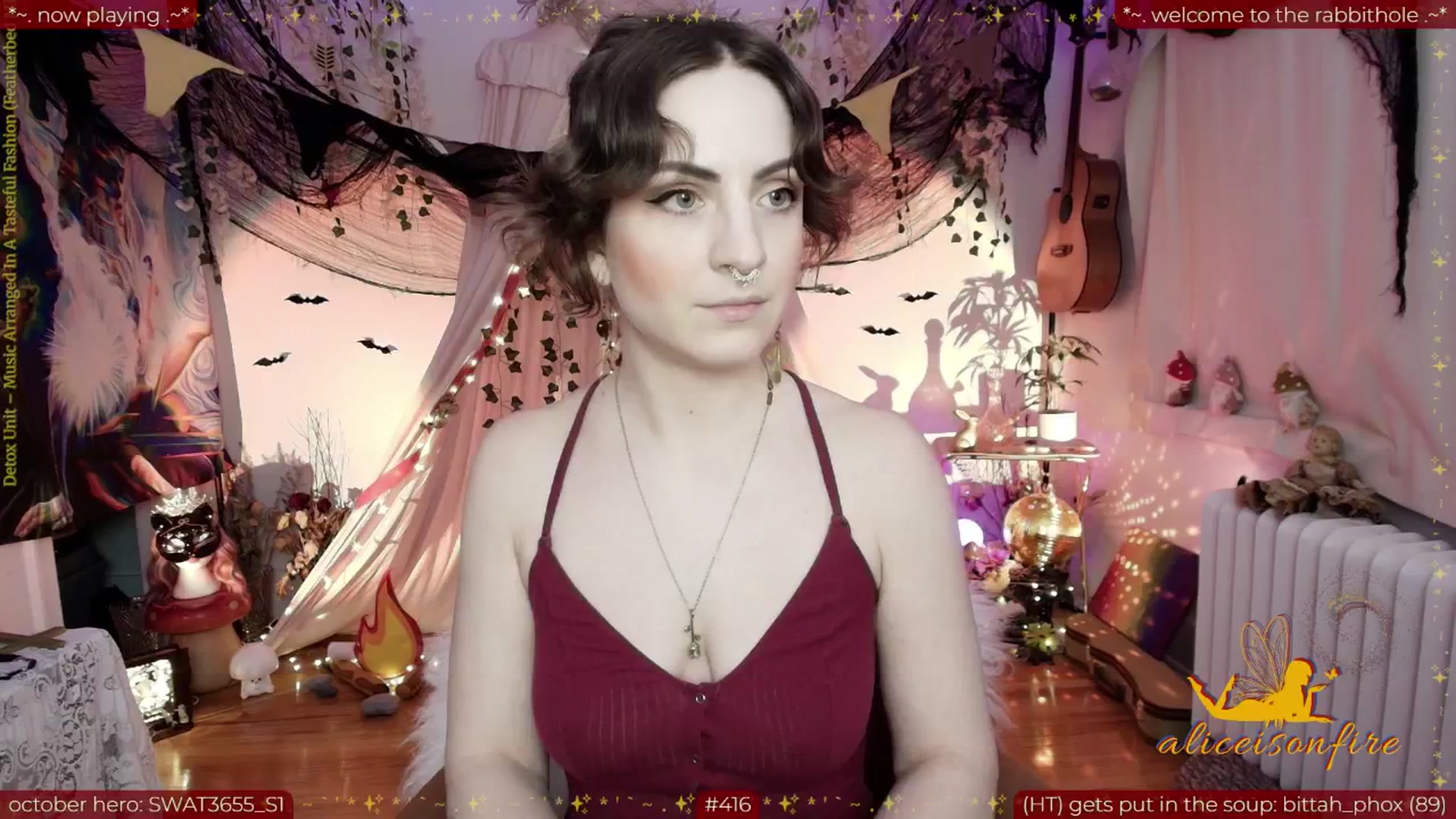 Gallery image thumbnail from aliceisonfire's myfreecams stream on, 11/04/2025, 07:42 image 17 of 20