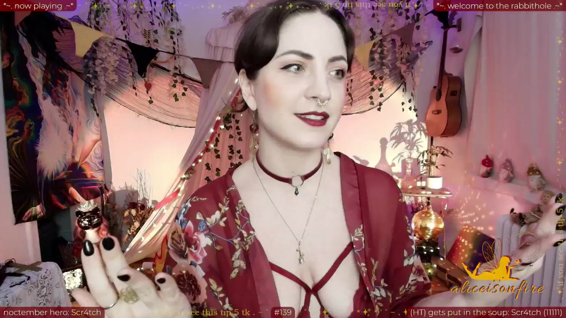 Gallery image thumbnail from aliceisonfire's myfreecams stream on, 11/05/2025, 08:32 image 9 of 20