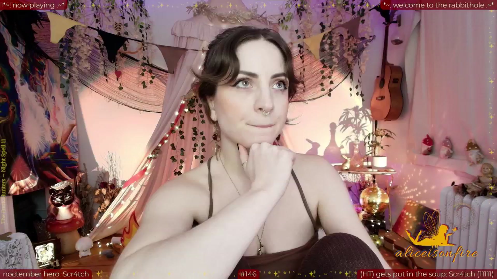 Gallery image thumbnail from aliceisonfire's myfreecams stream on, 11/06/2025, 11:27 image 1 of 20