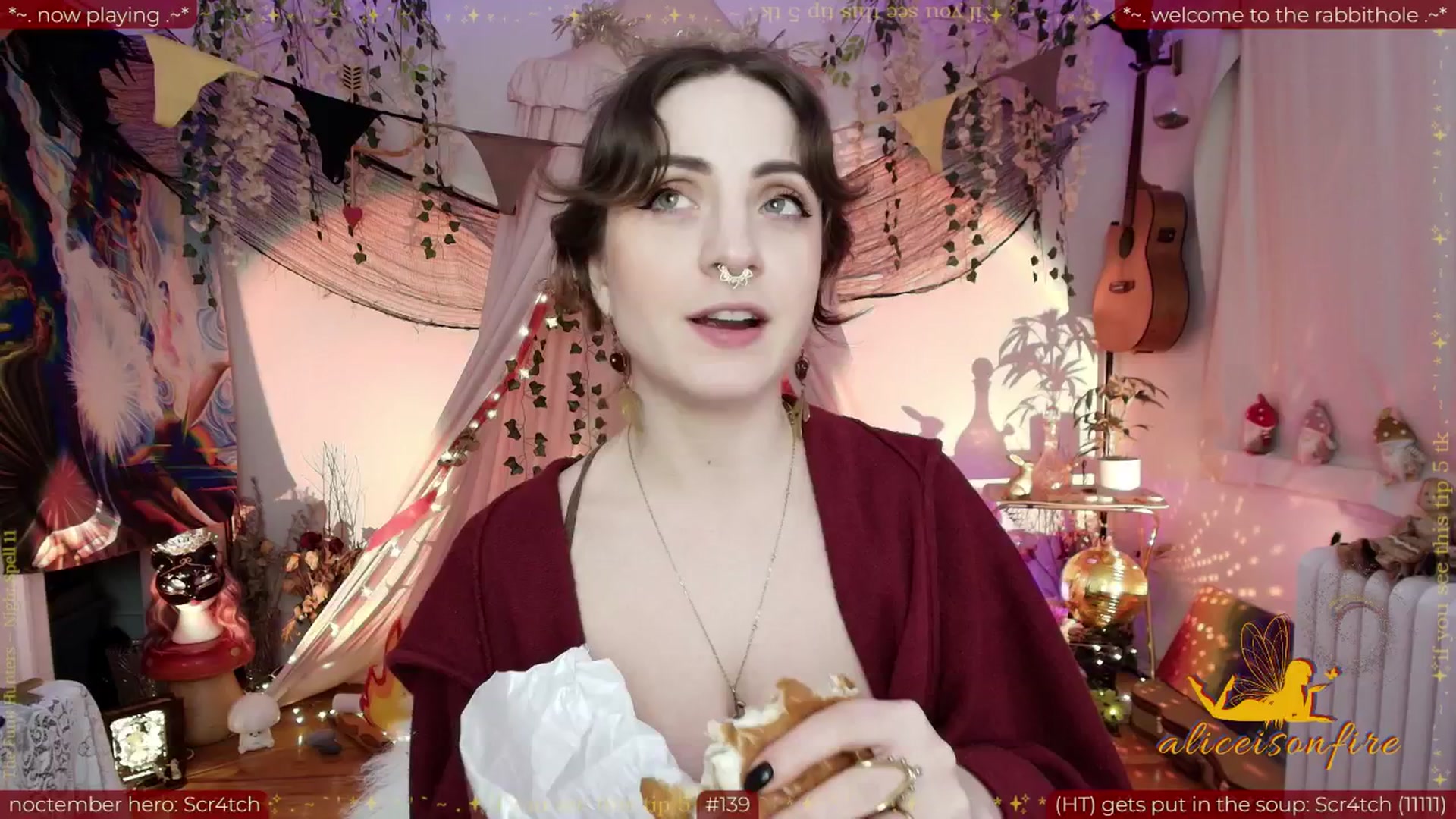 Gallery image thumbnail from aliceisonfire's myfreecams stream on, 11/06/2025, 11:27 image 8 of 20