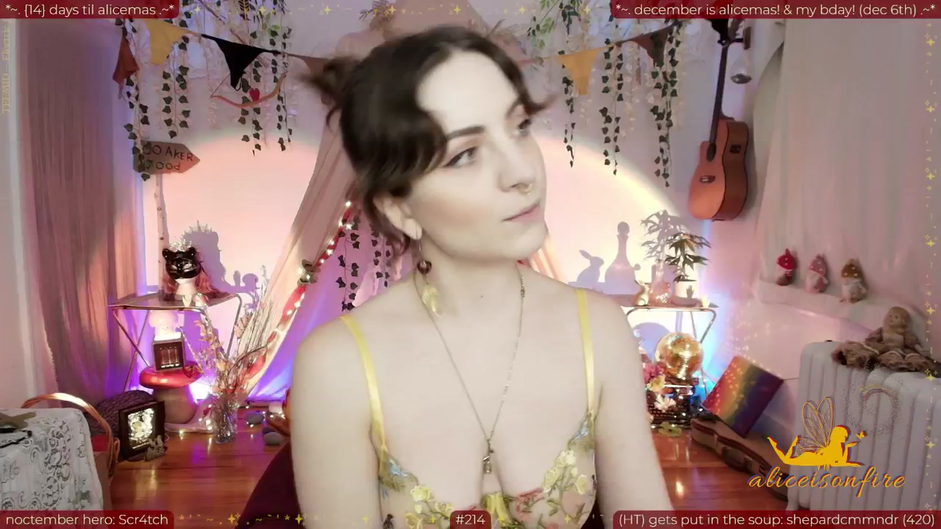 Gallery image thumbnail from aliceisonfire's myfreecams stream on, 11/17/2025, 07:05 image 13 of 20