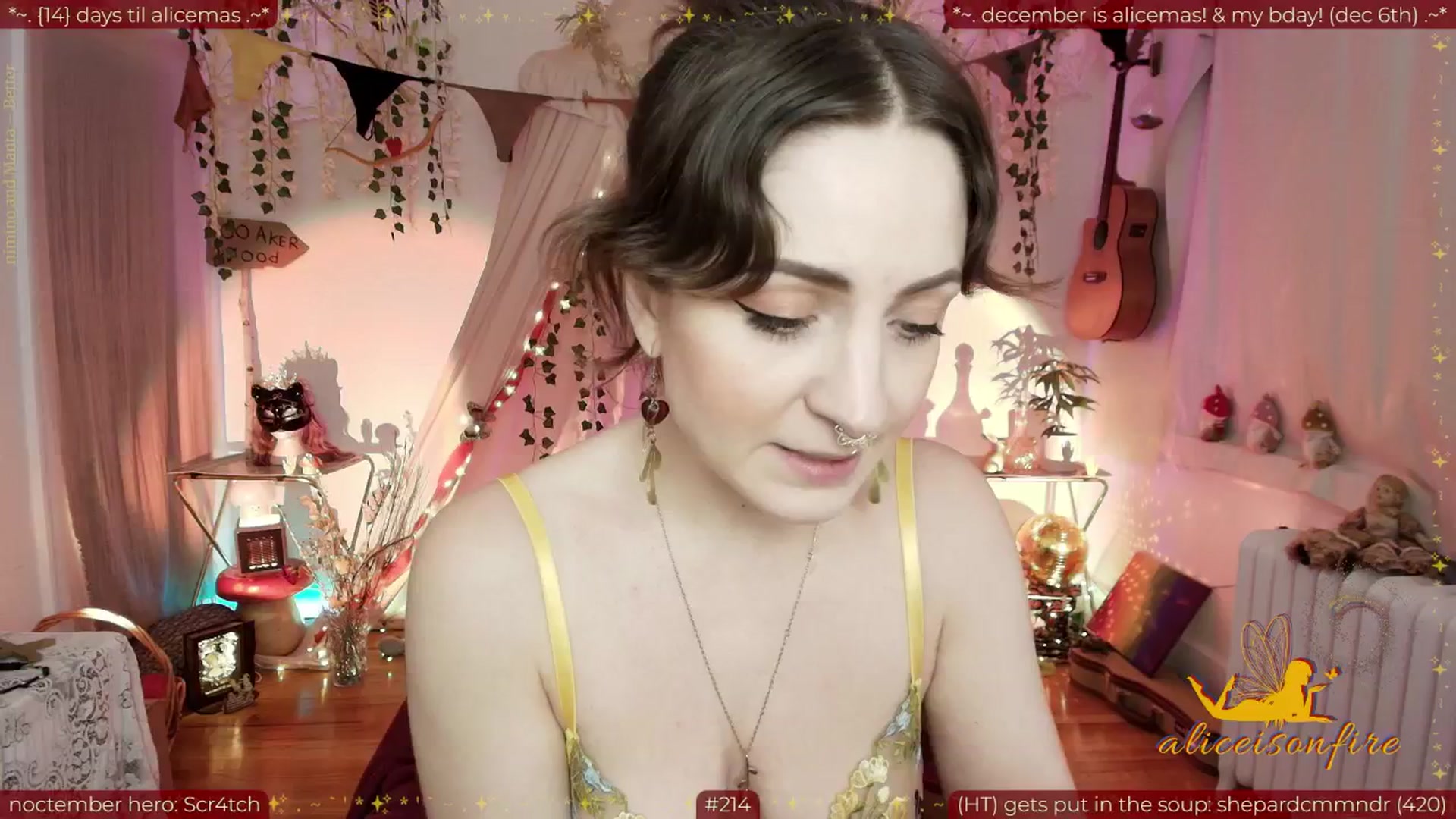 Gallery image thumbnail from aliceisonfire's myfreecams stream on, 11/17/2025, 07:05 image 5 of 20