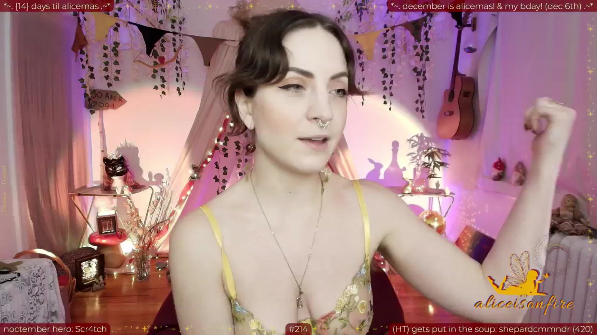 Gallery image thumbnail from aliceisonfire's myfreecams stream on, 11/17/2025, 07:05 image 10 of 20