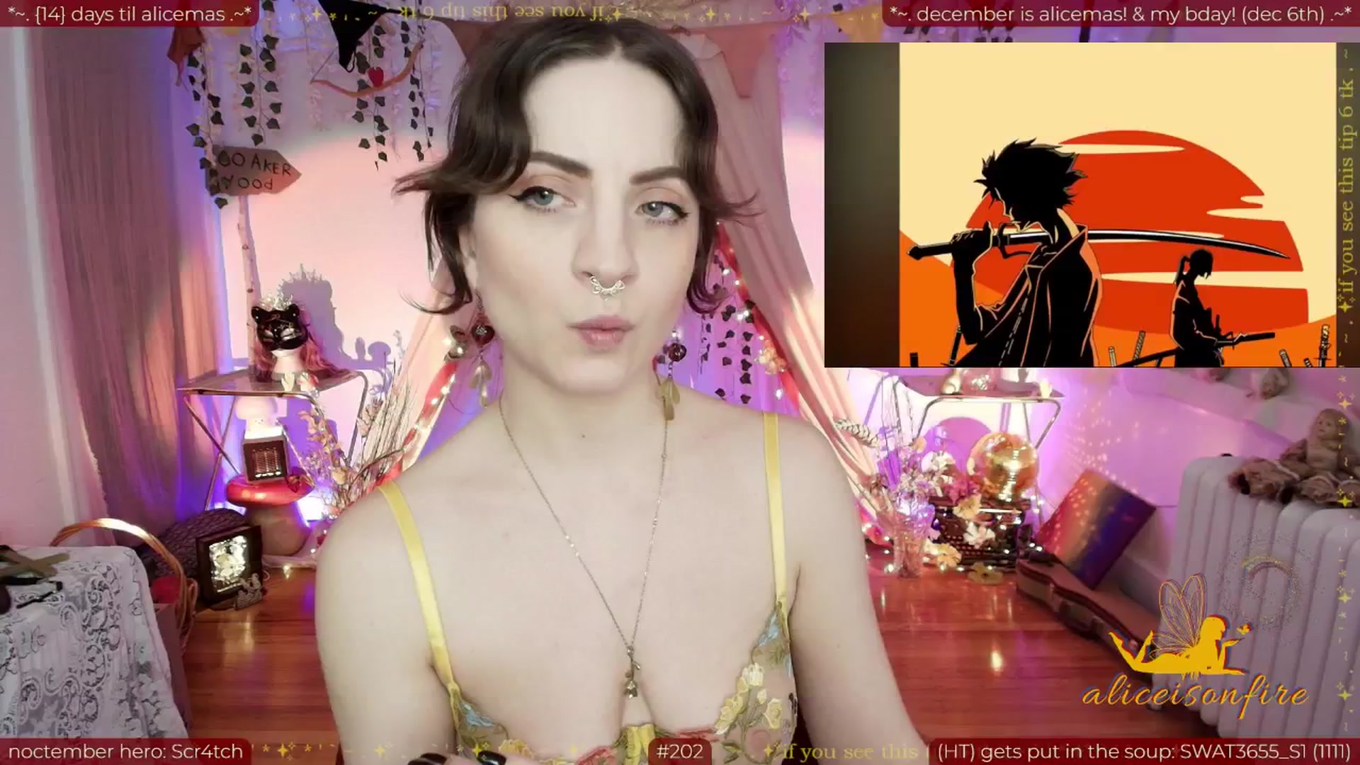 Gallery image thumbnail from aliceisonfire's myfreecams stream on, 11/17/2025, 11:12 image 9 of 20