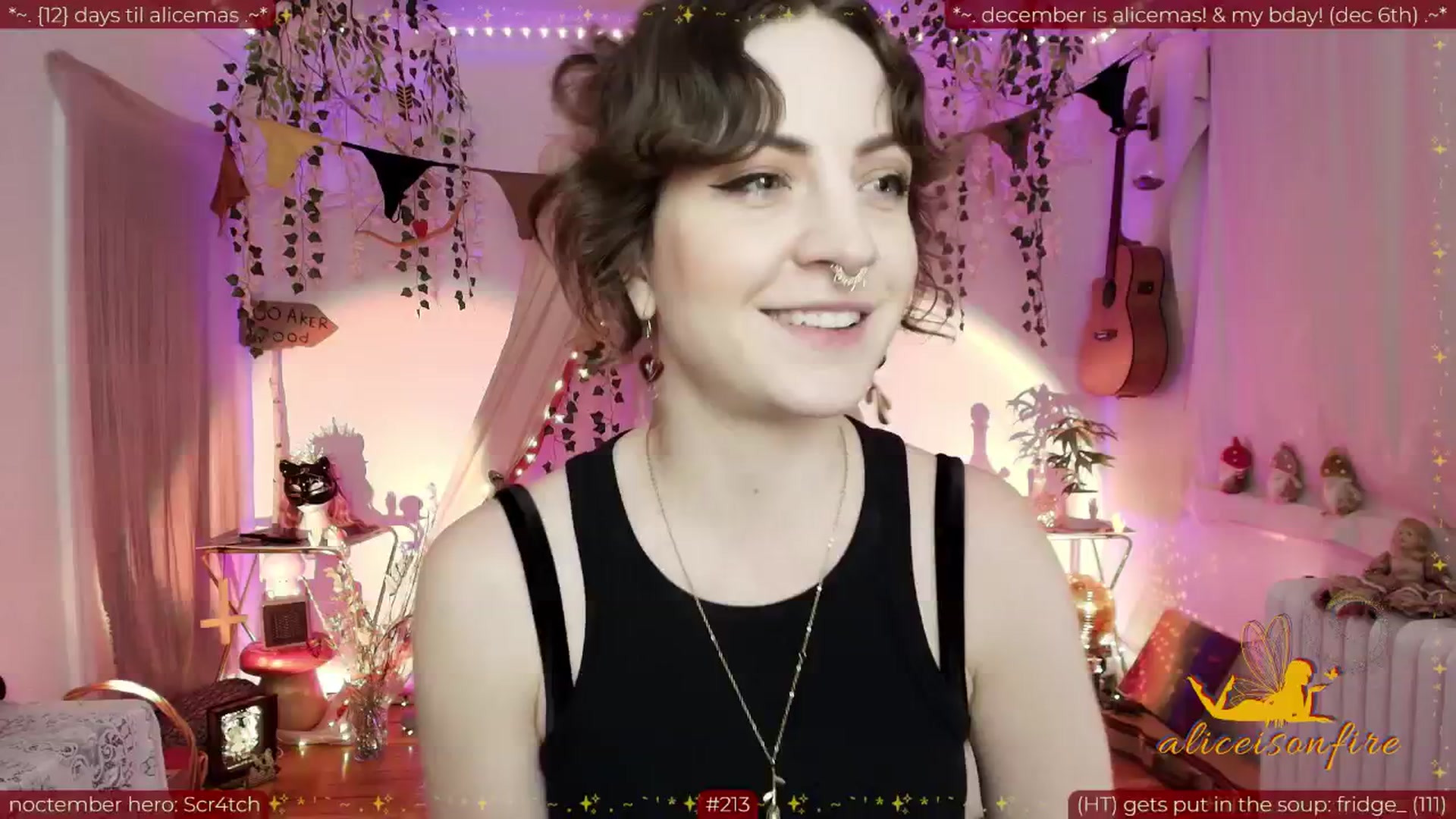 Gallery image thumbnail from aliceisonfire's myfreecams stream on, 11/19/2025, 06:57 image 18 of 20