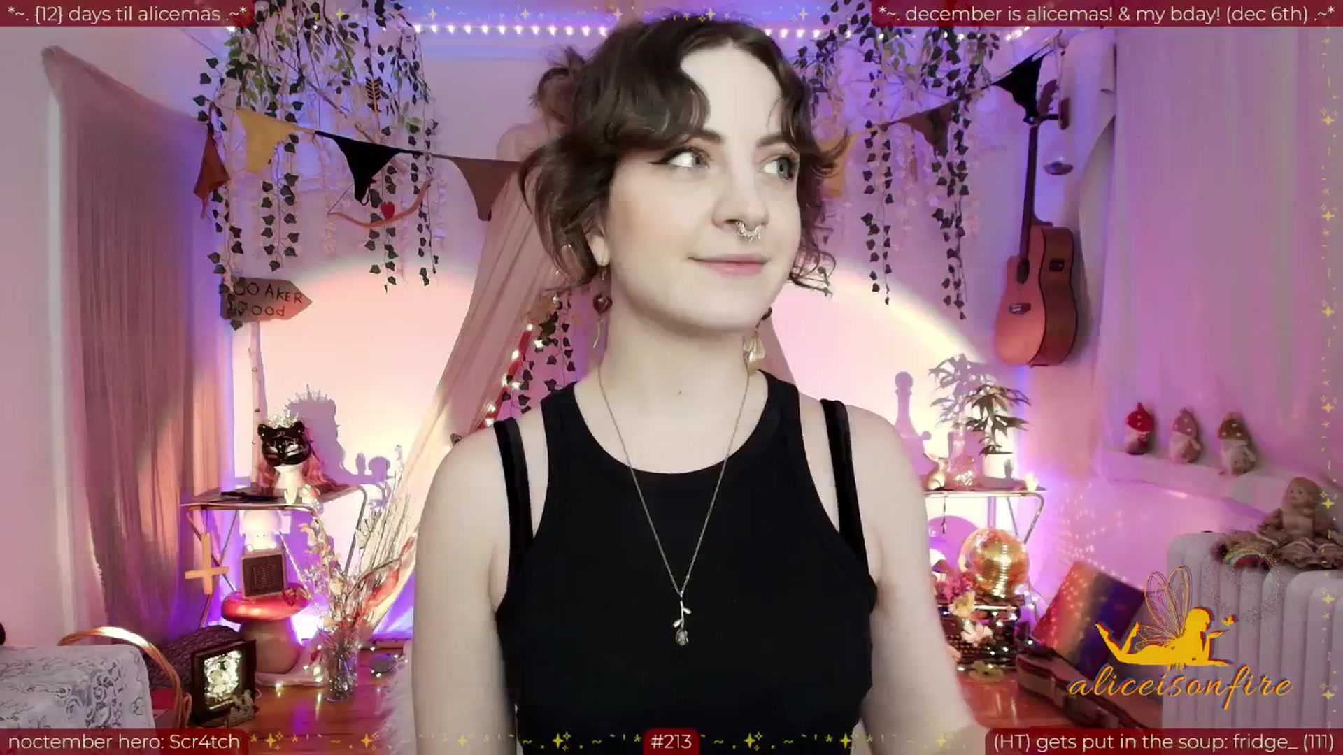 Gallery image thumbnail from aliceisonfire's myfreecams stream on, 11/19/2025, 06:57 image 13 of 20