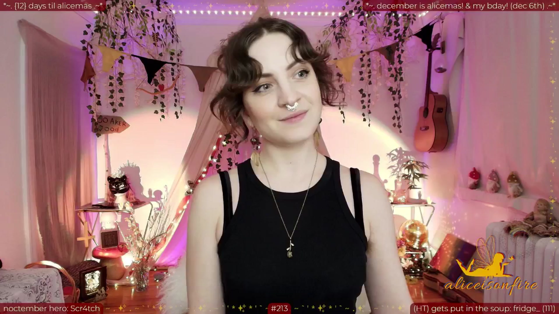 Gallery image thumbnail from aliceisonfire's myfreecams stream on, 11/19/2025, 06:57 image 14 of 20