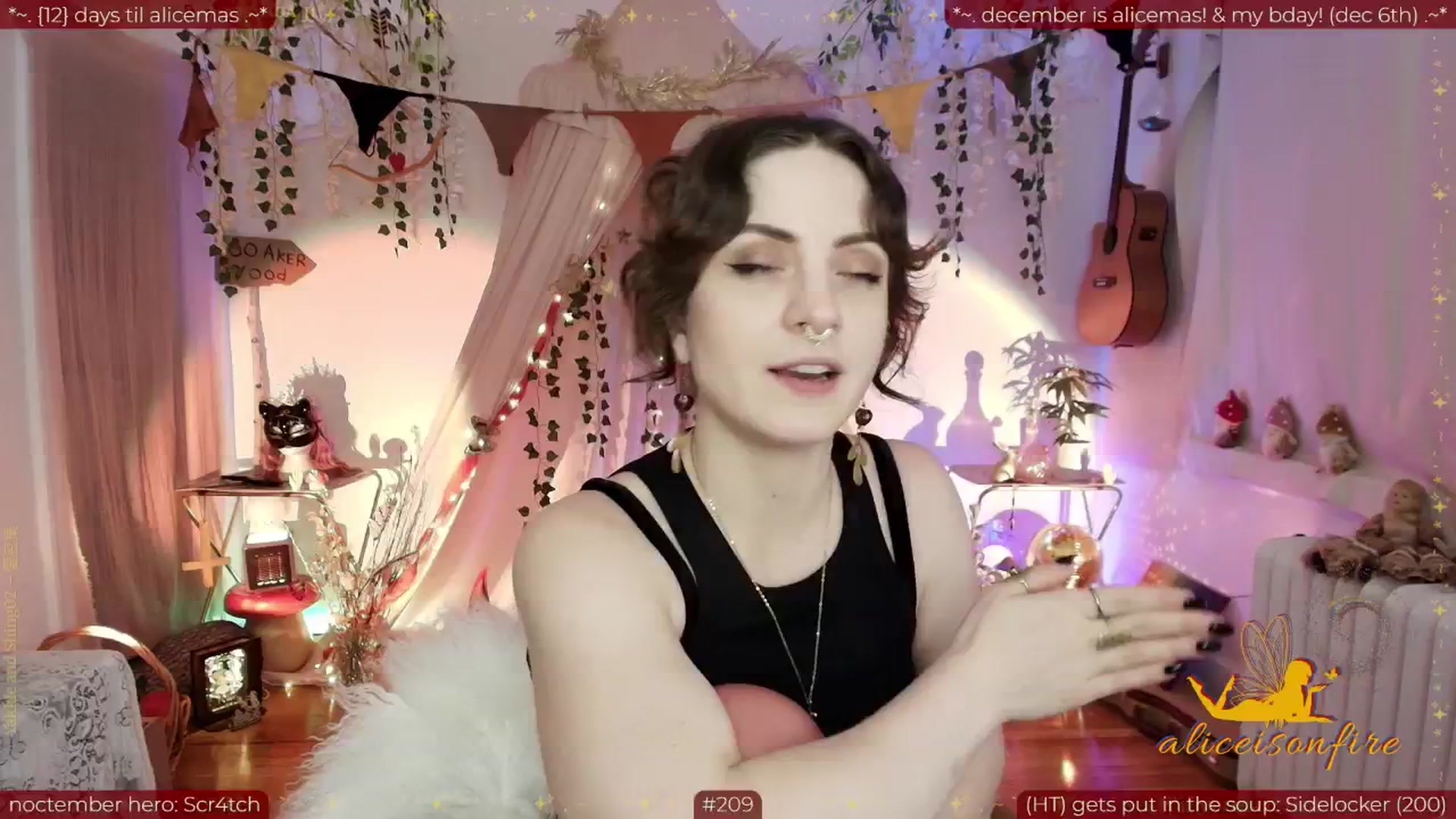 Gallery image thumbnail from aliceisonfire's myfreecams stream on, 11/19/2025, 12:07 image 1 of 20