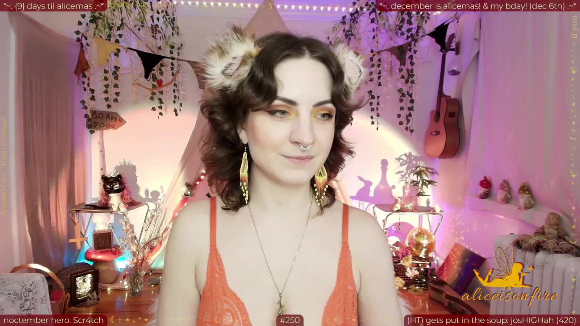 Gallery image thumbnail from aliceisonfire's myfreecams stream on, 11/22/2025, 09:59 image 2 of 20