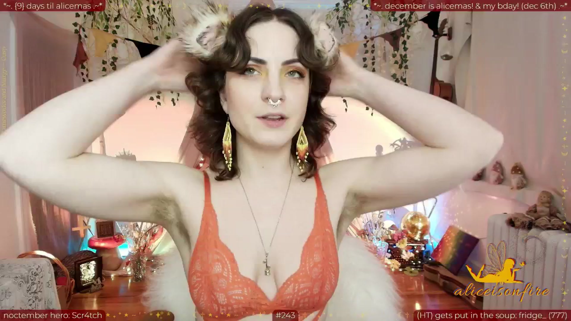 Gallery image thumbnail from aliceisonfire's myfreecams stream on, 11/22/2025, 09:59 image 9 of 20