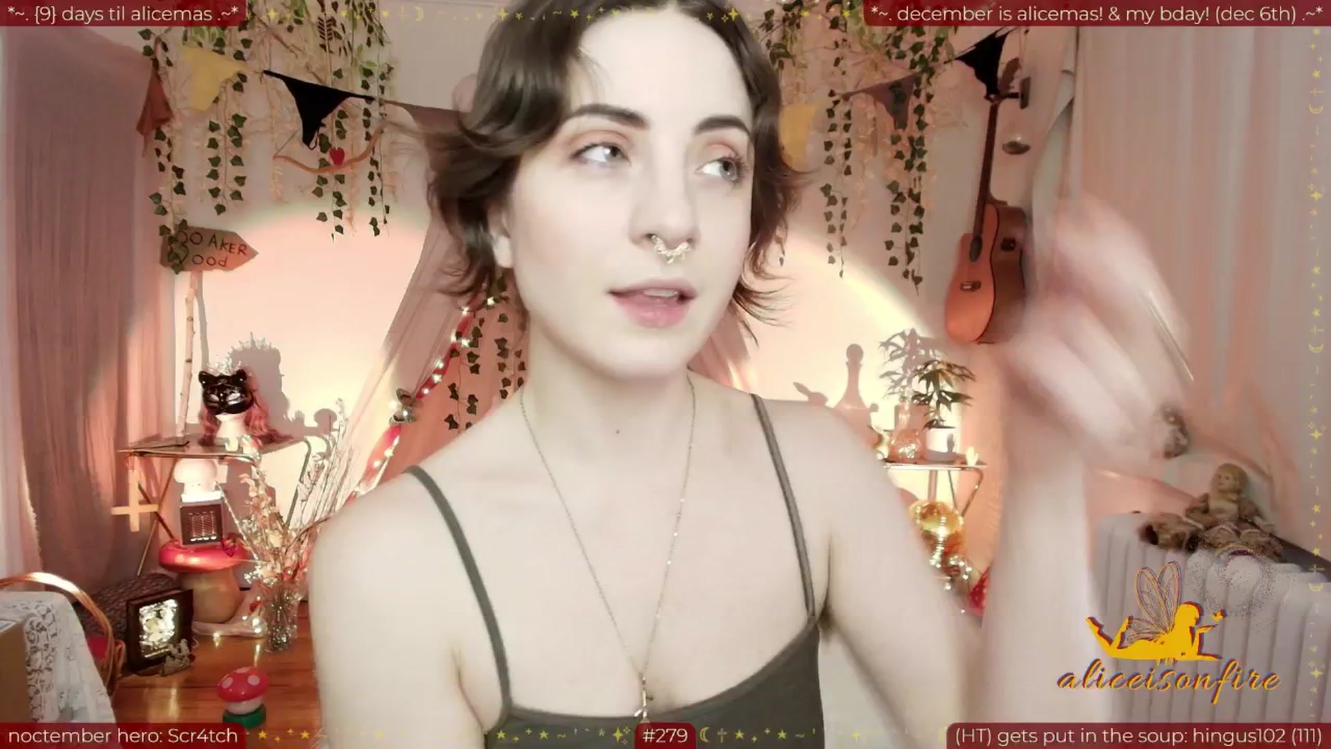 Gallery image thumbnail from aliceisonfire's myfreecams stream on, 11/25/2025, 09:26 image 2 of 20