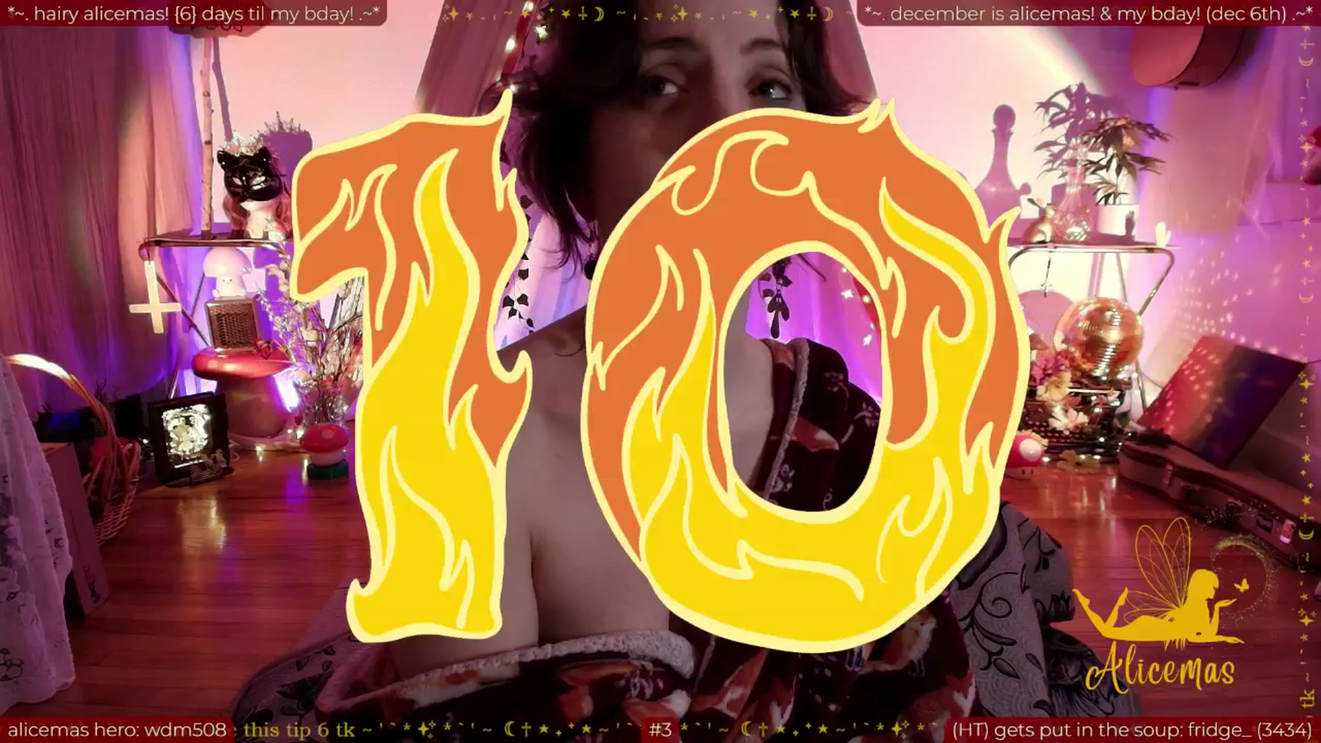 Gallery image thumbnail from aliceisonfire's myfreecams stream on, 12/01/2025, 18:58 image 20 of 20