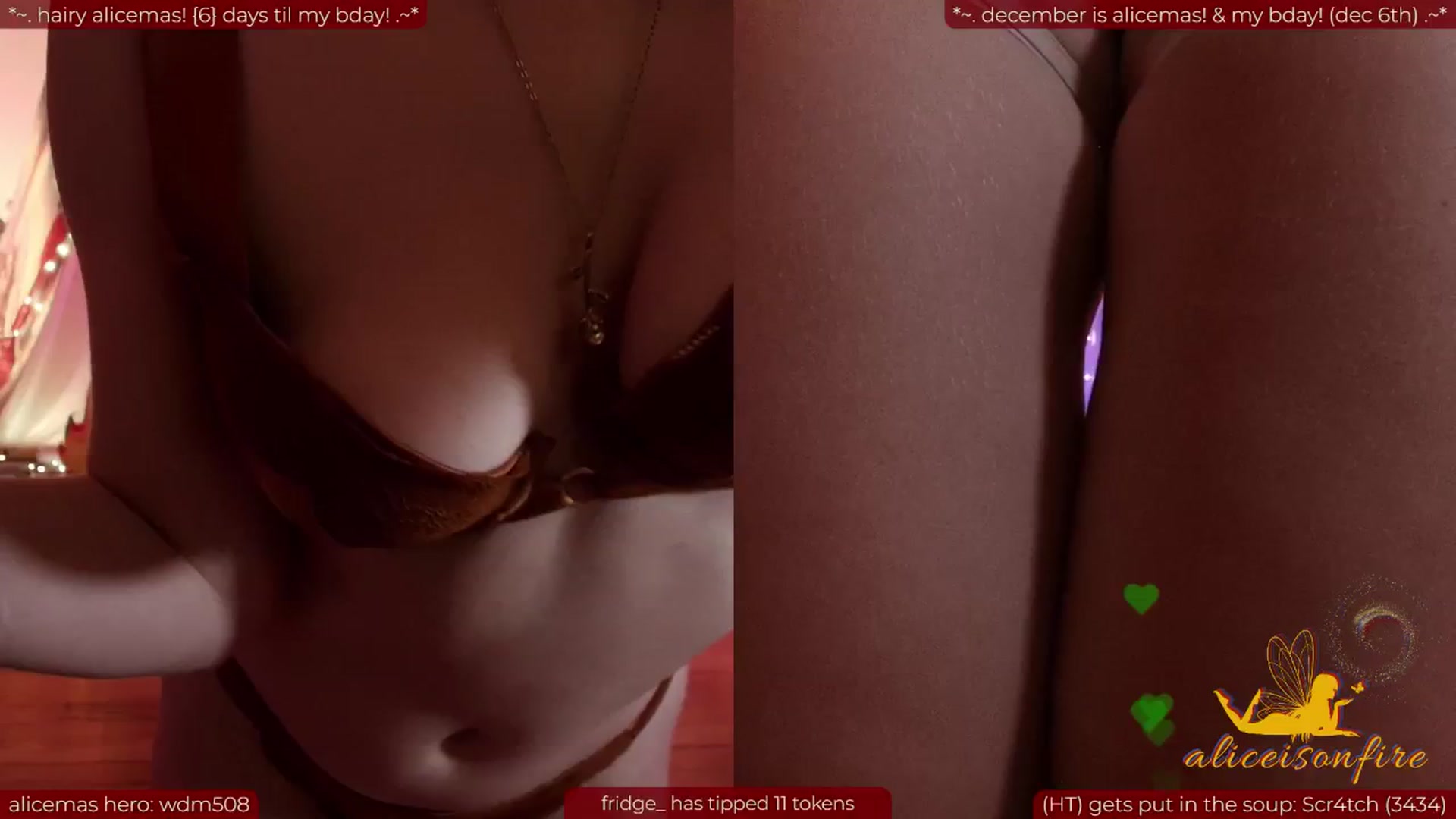 Gallery image thumbnail from aliceisonfire's myfreecams stream on, 12/02/2025, 08:26 image 20 of 20