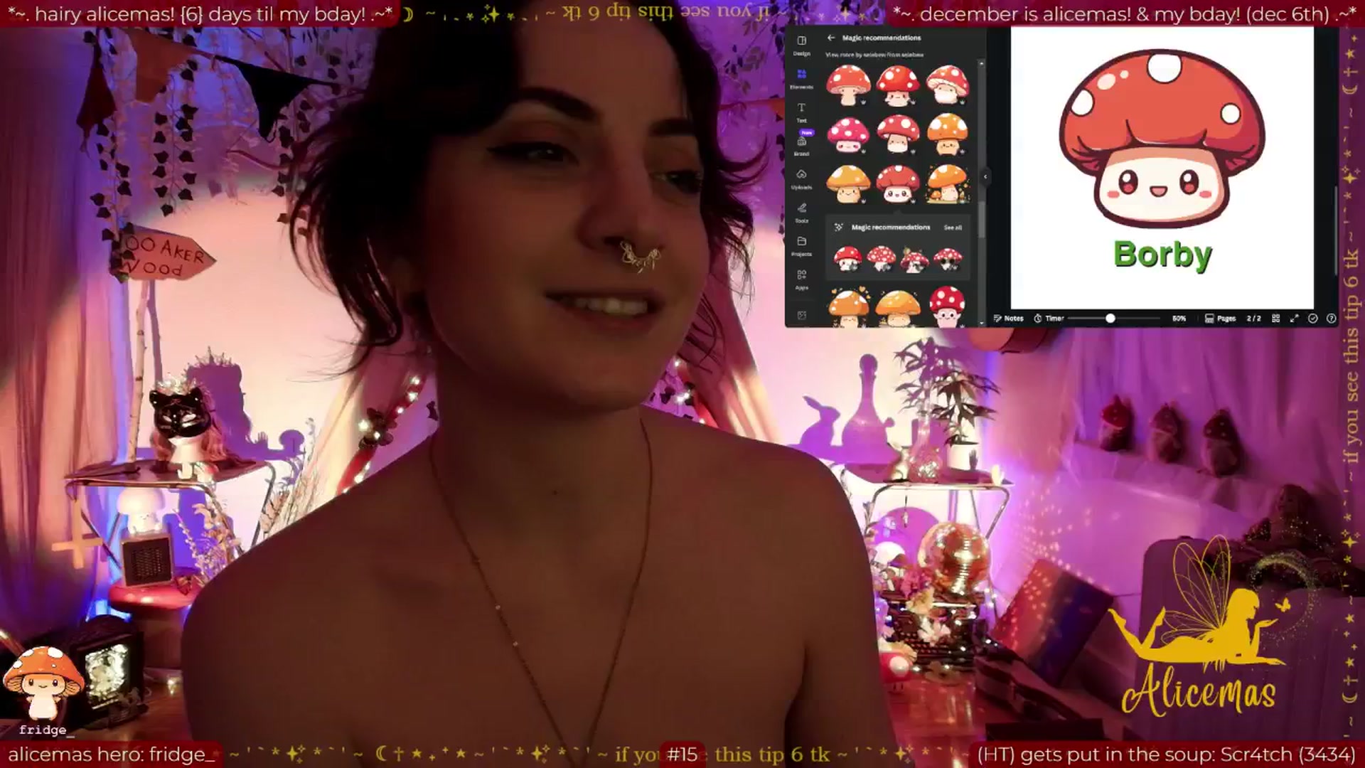 Gallery image thumbnail from aliceisonfire's myfreecams stream on, 12/02/2025, 13:44 image 1 of 20