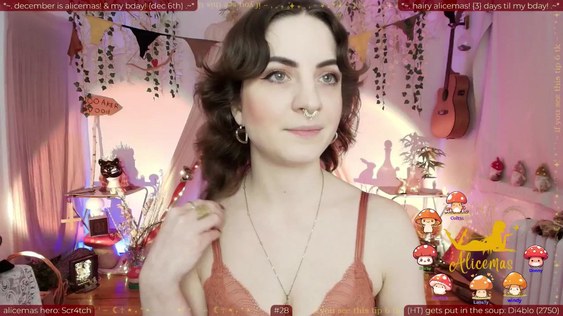 Gallery image thumbnail from aliceisonfire's myfreecams stream on, 12/04/2025, 11:36 image 1 of 20