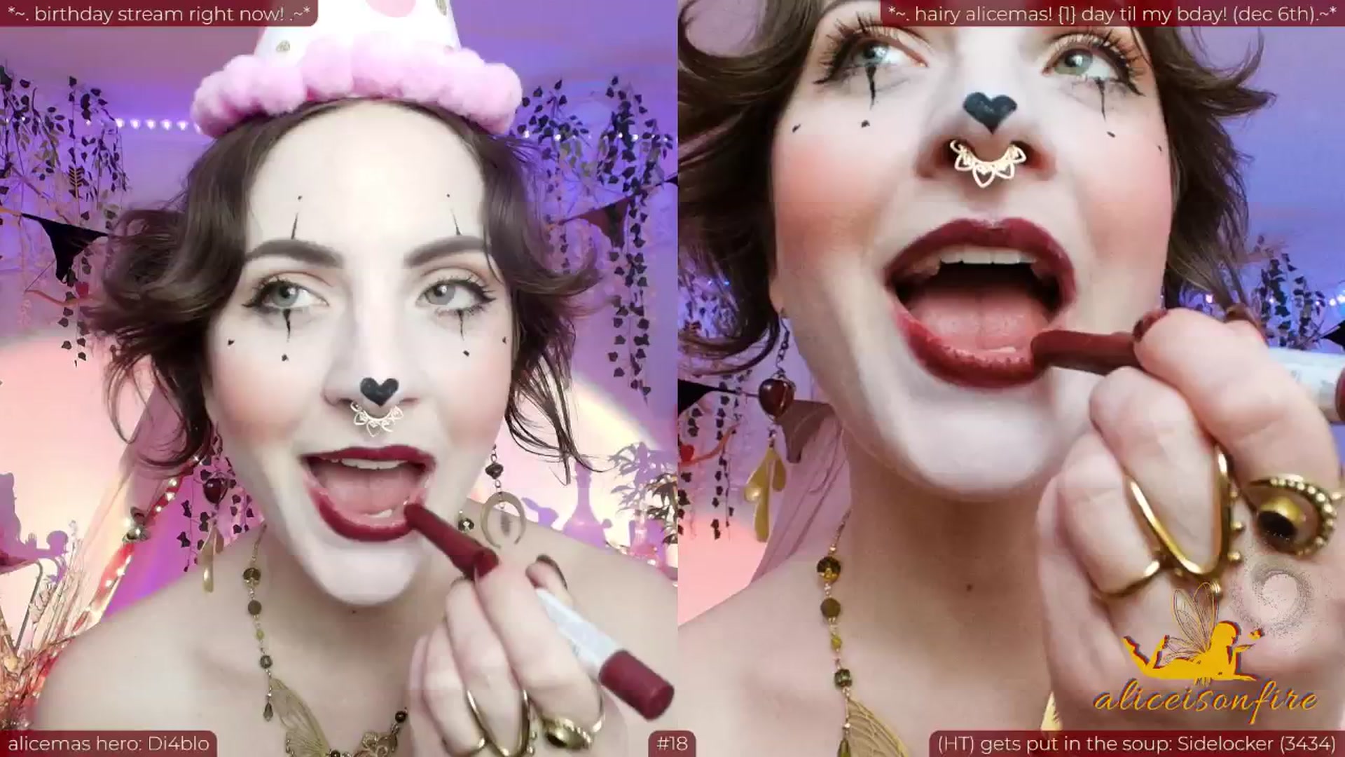 Gallery image thumbnail from aliceisonfire's myfreecams stream on, 12/06/2025, 10:36 image 18 of 20