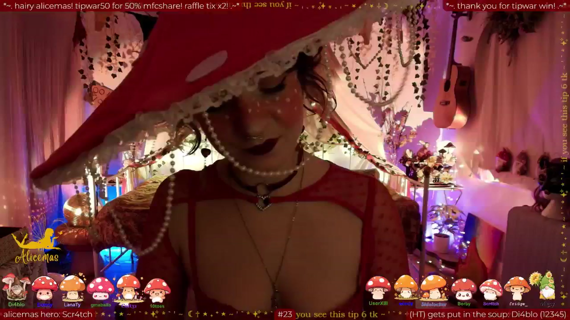 Gallery image thumbnail from aliceisonfire's myfreecams stream on, 12/22/2025, 11:34 image 1 of 20
