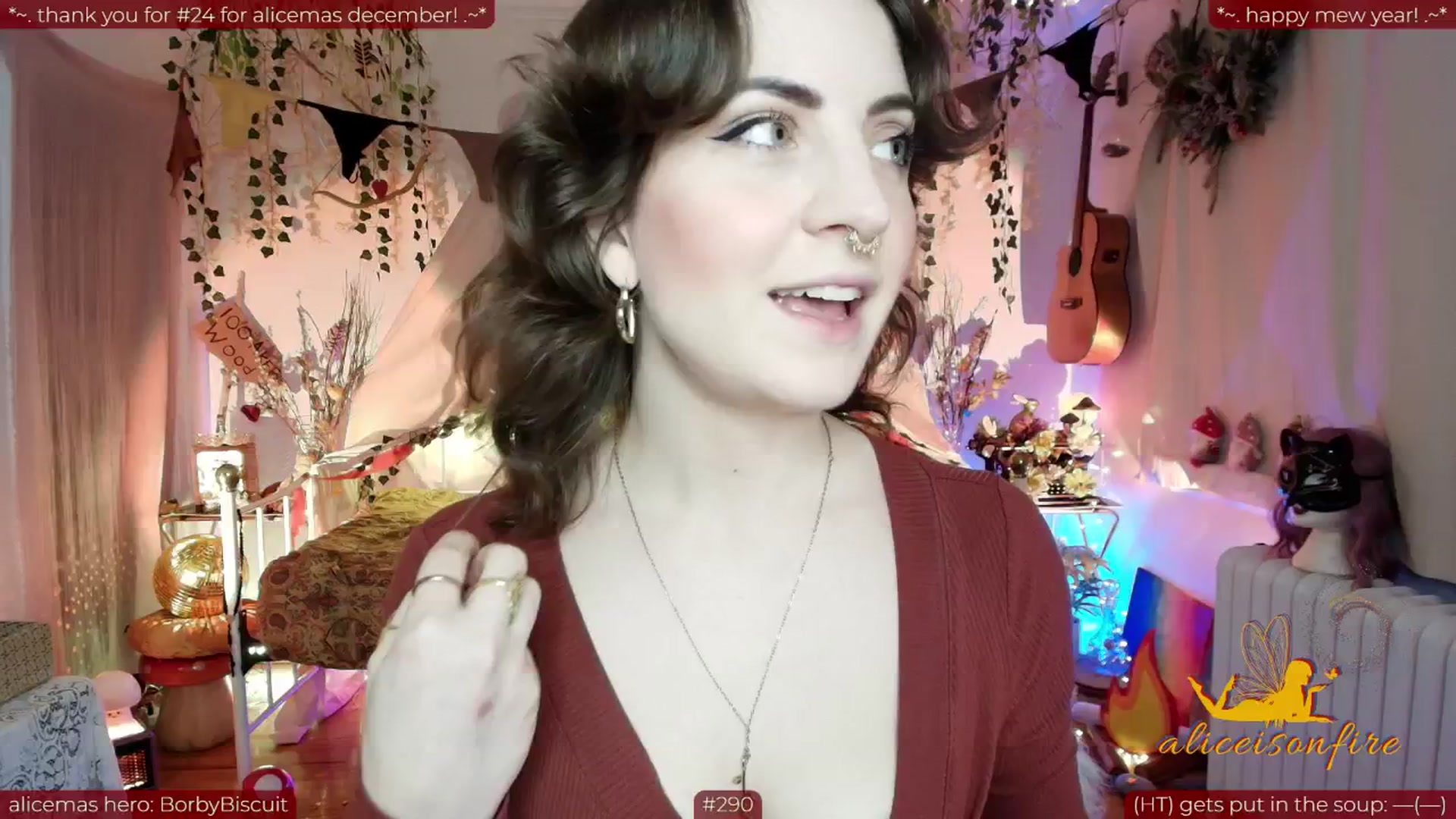 Gallery image thumbnail from aliceisonfire's myfreecams stream on, 01/09/2026, 11:08 image 1 of 20