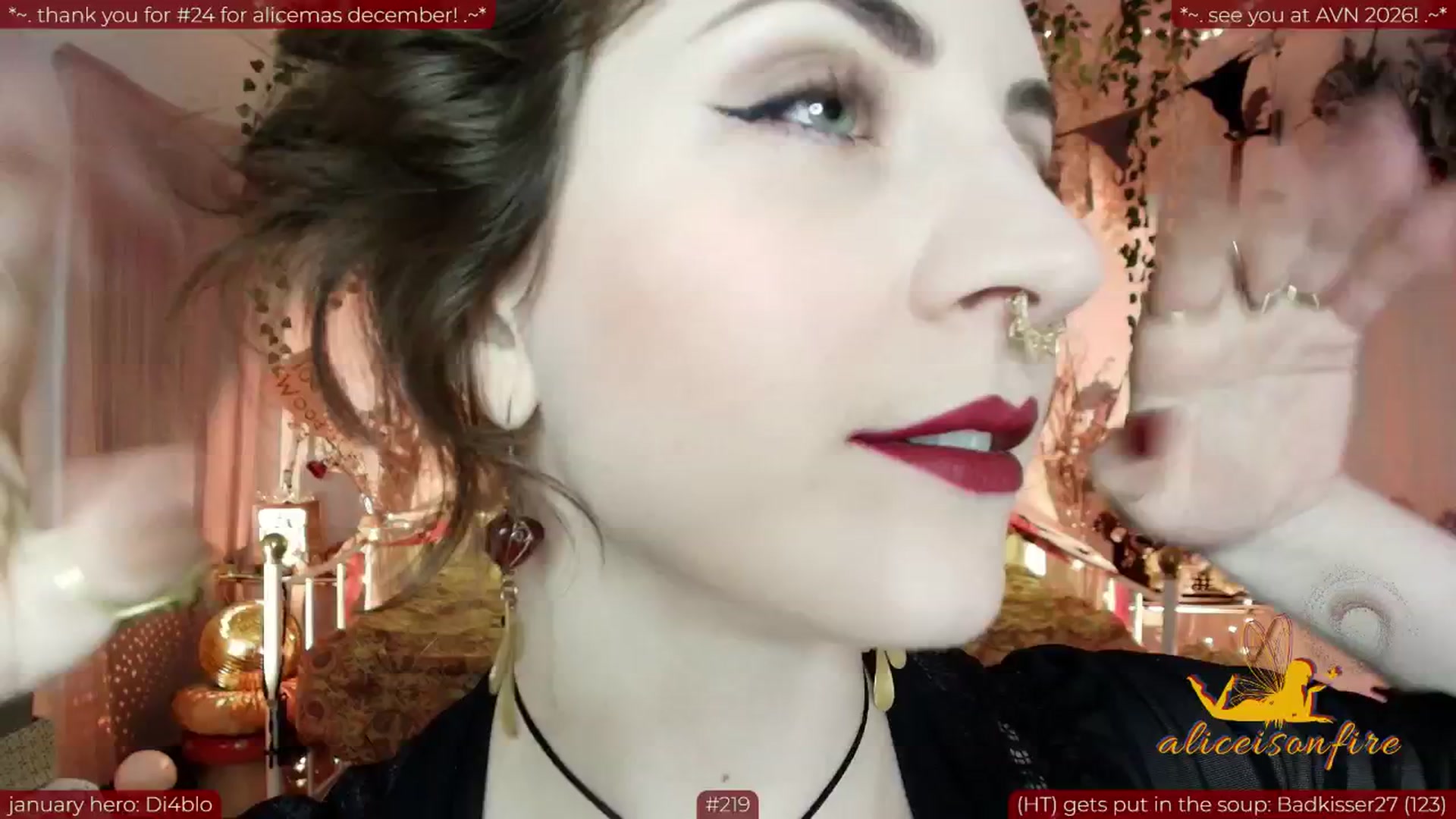 Gallery image thumbnail from aliceisonfire's myfreecams stream on, 01/12/2026, 08:12 image 2 of 20