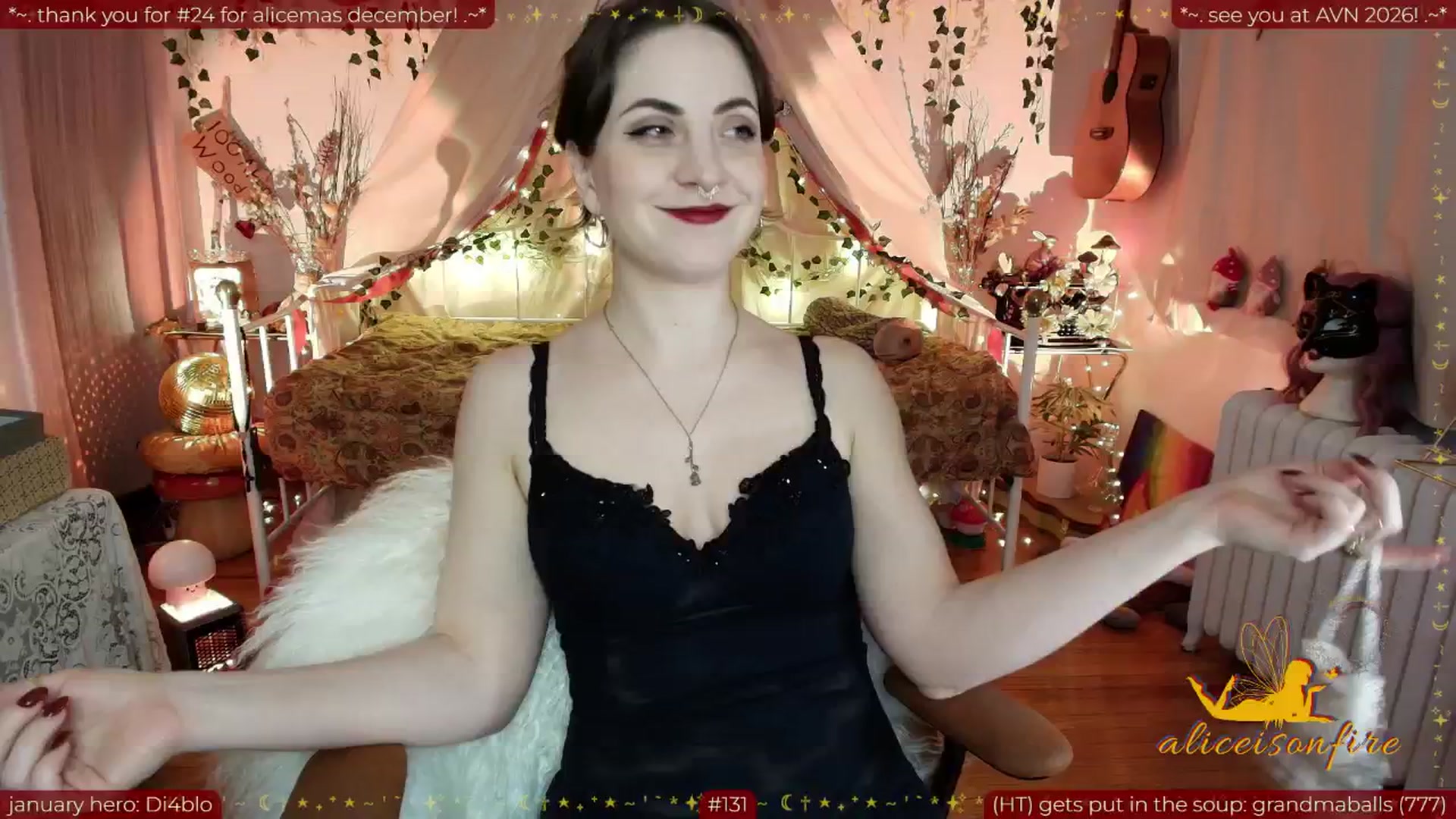 Gallery image thumbnail from aliceisonfire's myfreecams stream on, 01/14/2026, 12:07 image 6 of 20