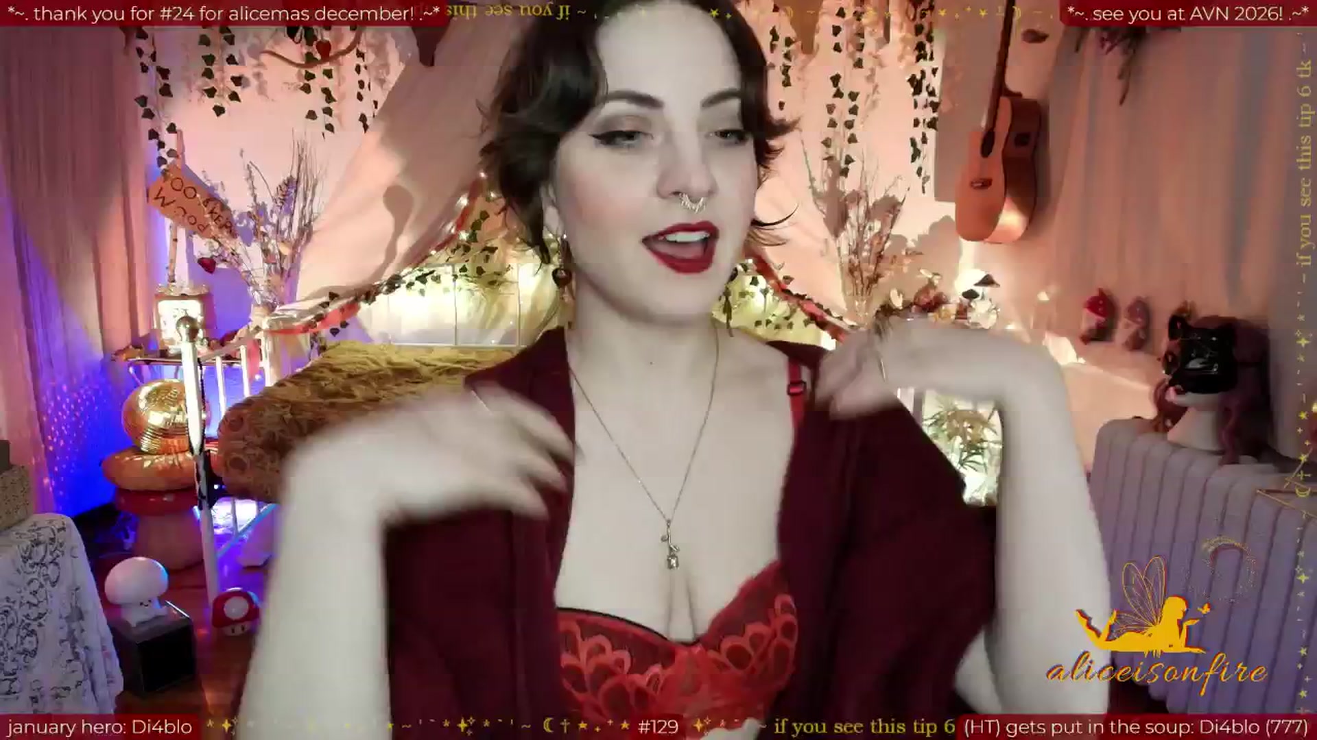 Gallery image thumbnail from aliceisonfire's myfreecams stream on, 01/15/2026, 11:04 image 16 of 20
