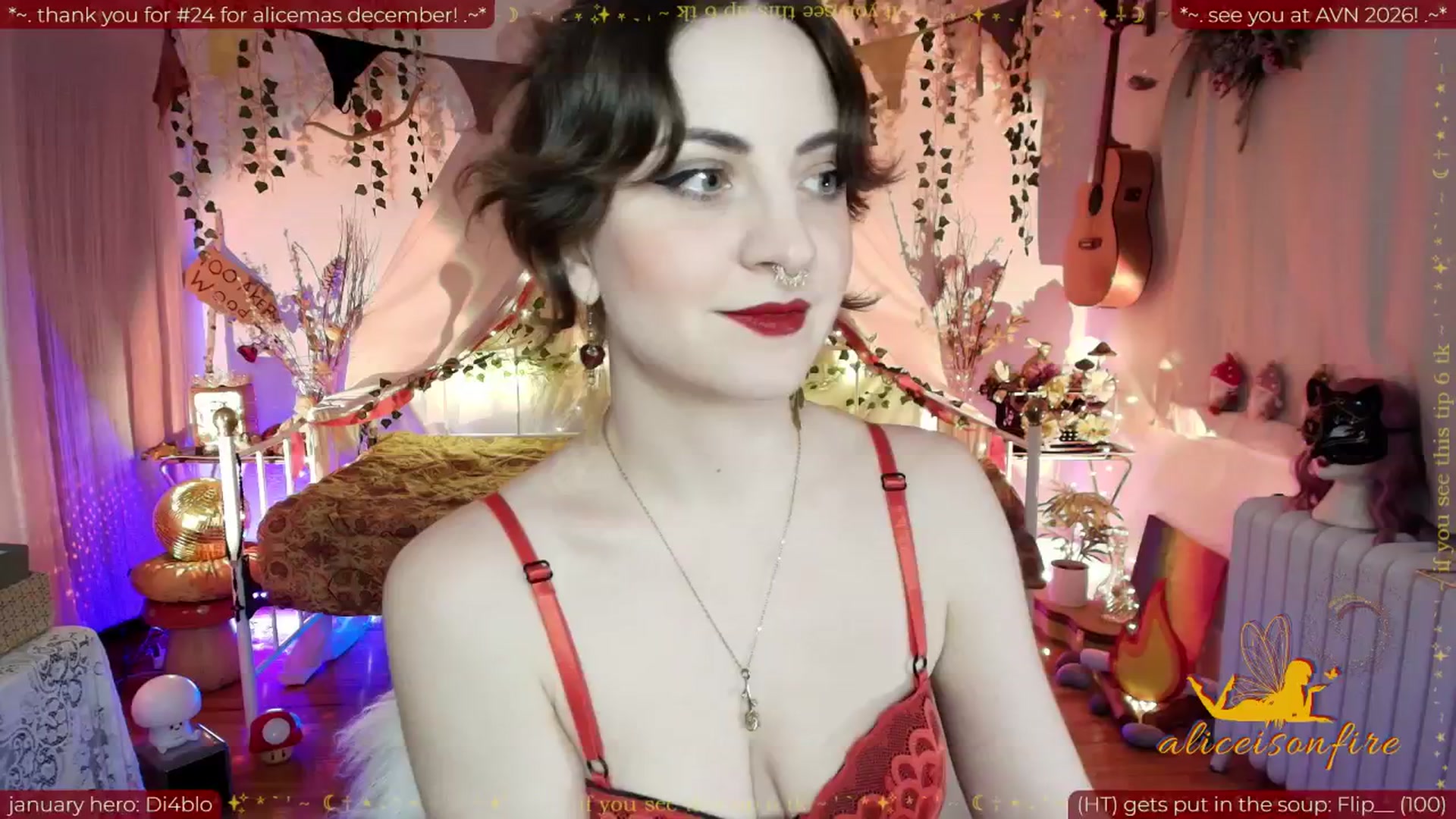 Gallery image thumbnail from aliceisonfire's myfreecams stream on, 01/15/2026, 11:04 image 6 of 20