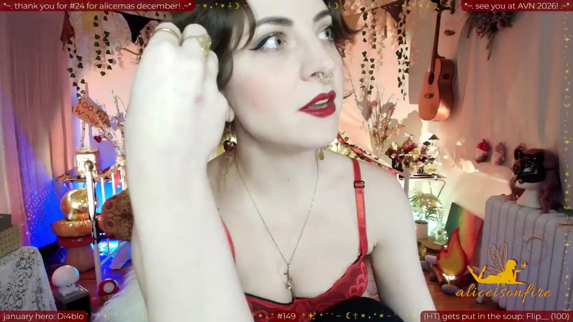 Gallery image thumbnail from aliceisonfire's myfreecams stream on, 01/15/2026, 11:04 image 4 of 20