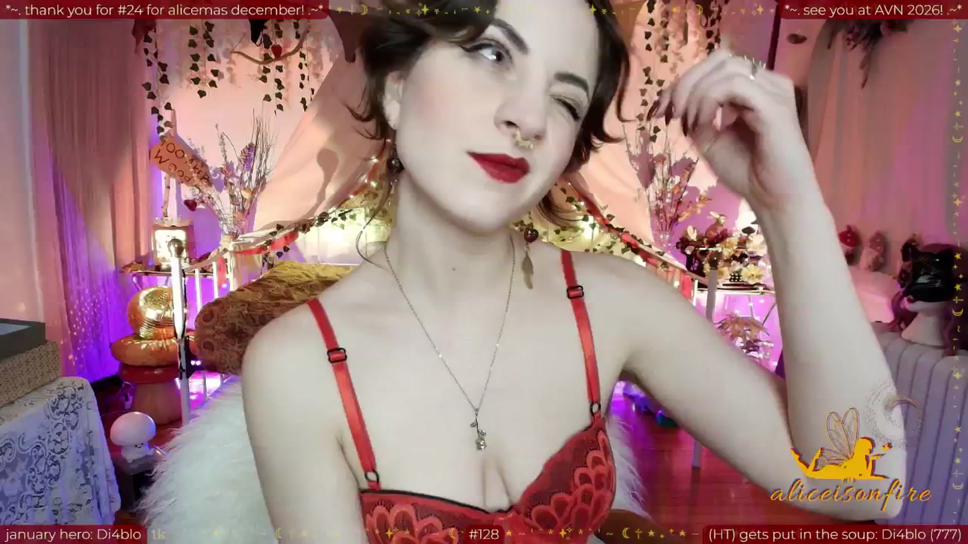 Gallery image thumbnail from aliceisonfire's myfreecams stream on, 01/15/2026, 12:34 image 6 of 20