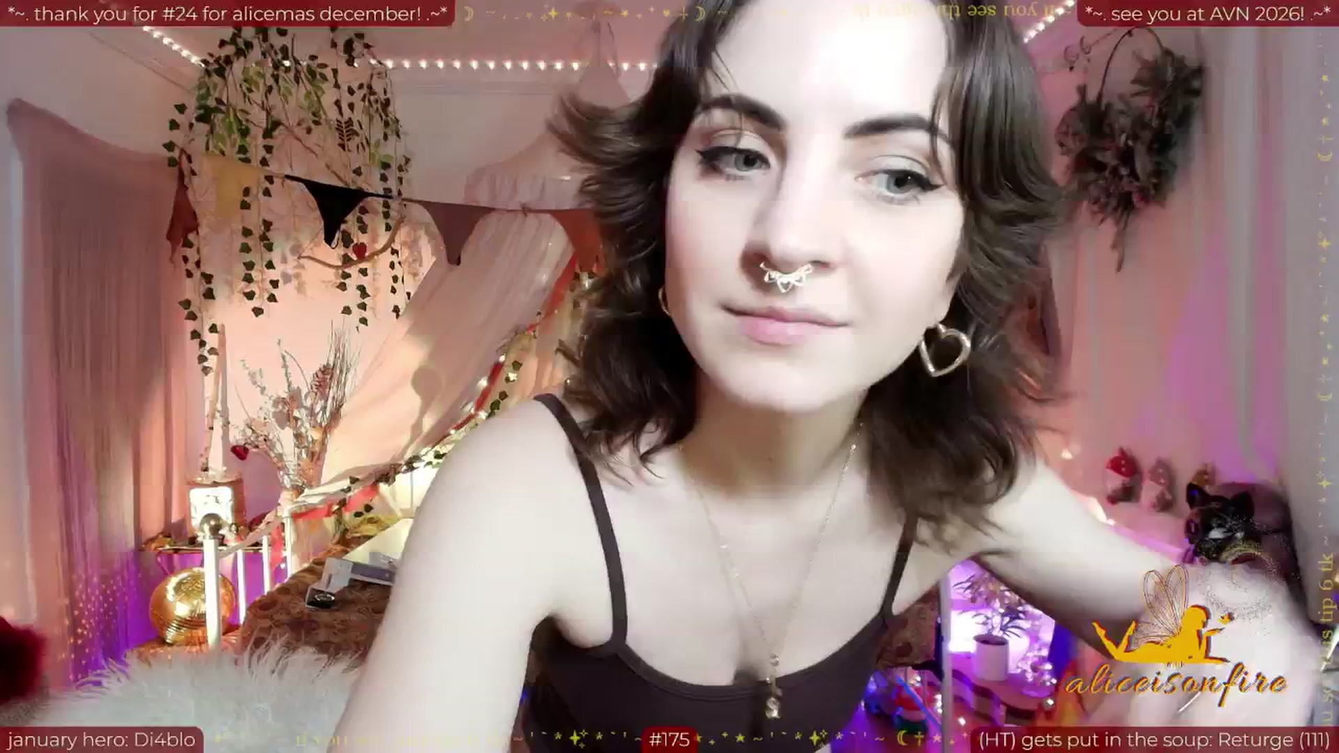 Gallery image thumbnail from aliceisonfire's myfreecams stream on, 01/18/2026, 06:15 image 1 of 20
