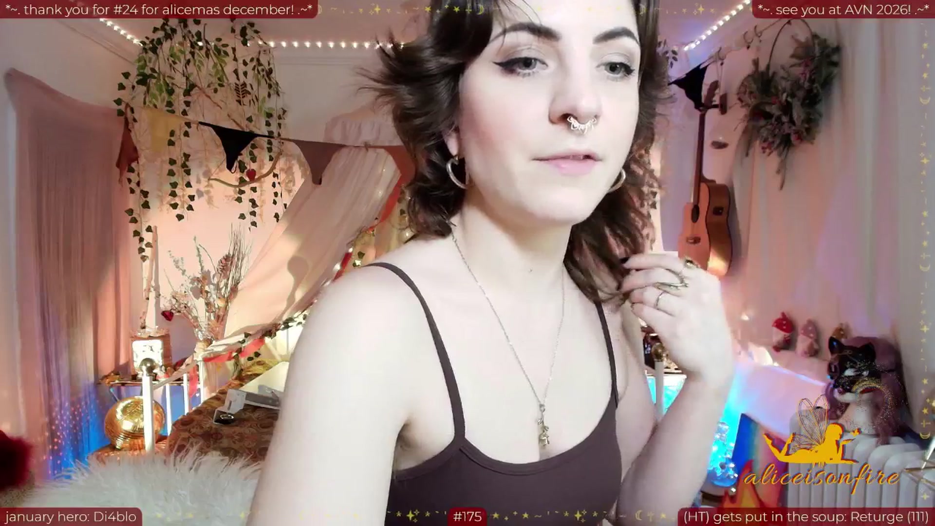 Gallery image thumbnail from aliceisonfire's myfreecams stream on, 01/18/2026, 06:15 image 2 of 20