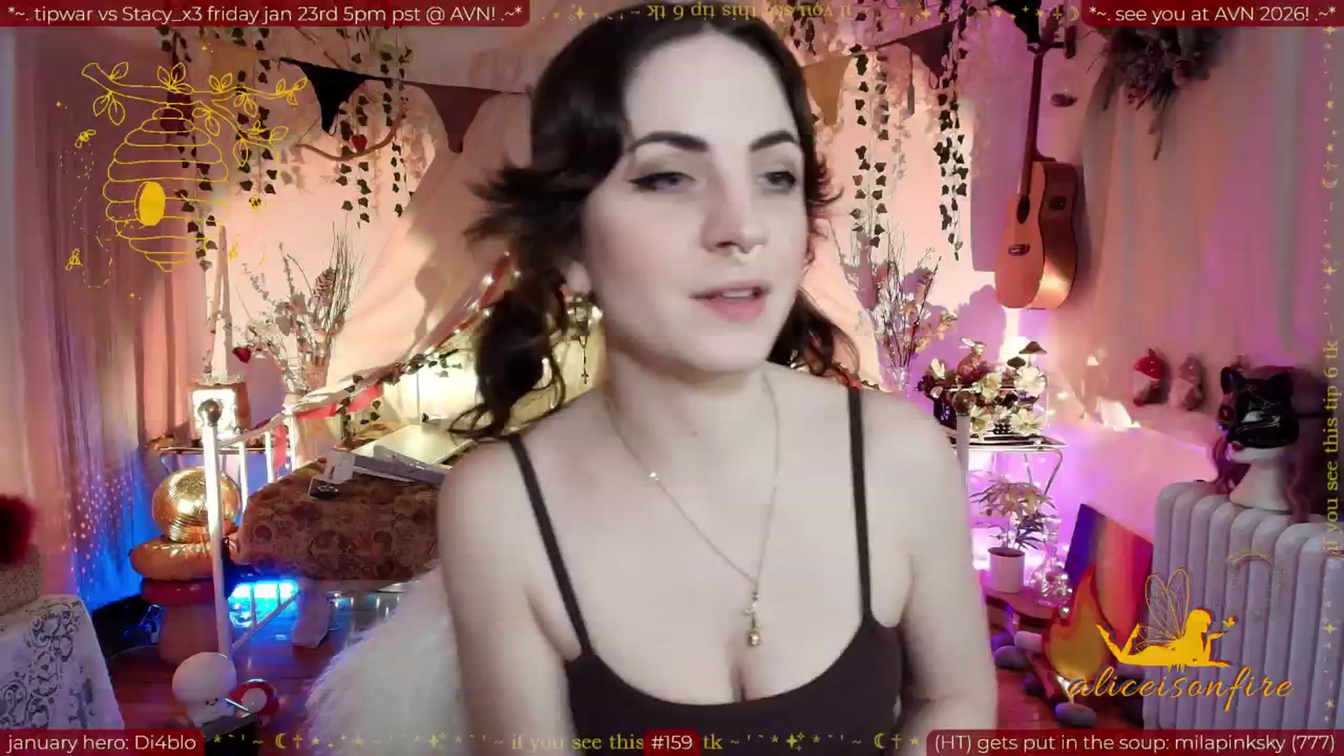 Gallery image thumbnail from aliceisonfire's myfreecams stream on, 01/18/2026, 12:22 image 16 of 20