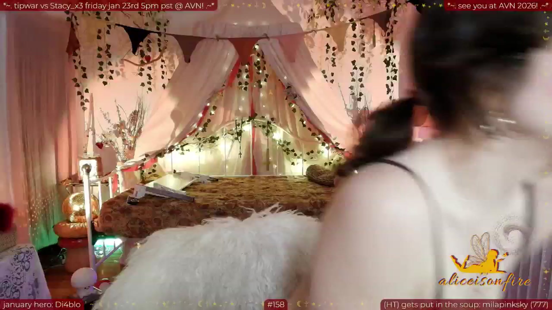 Gallery image thumbnail from aliceisonfire's myfreecams stream on, 01/18/2026, 12:22 image 12 of 20