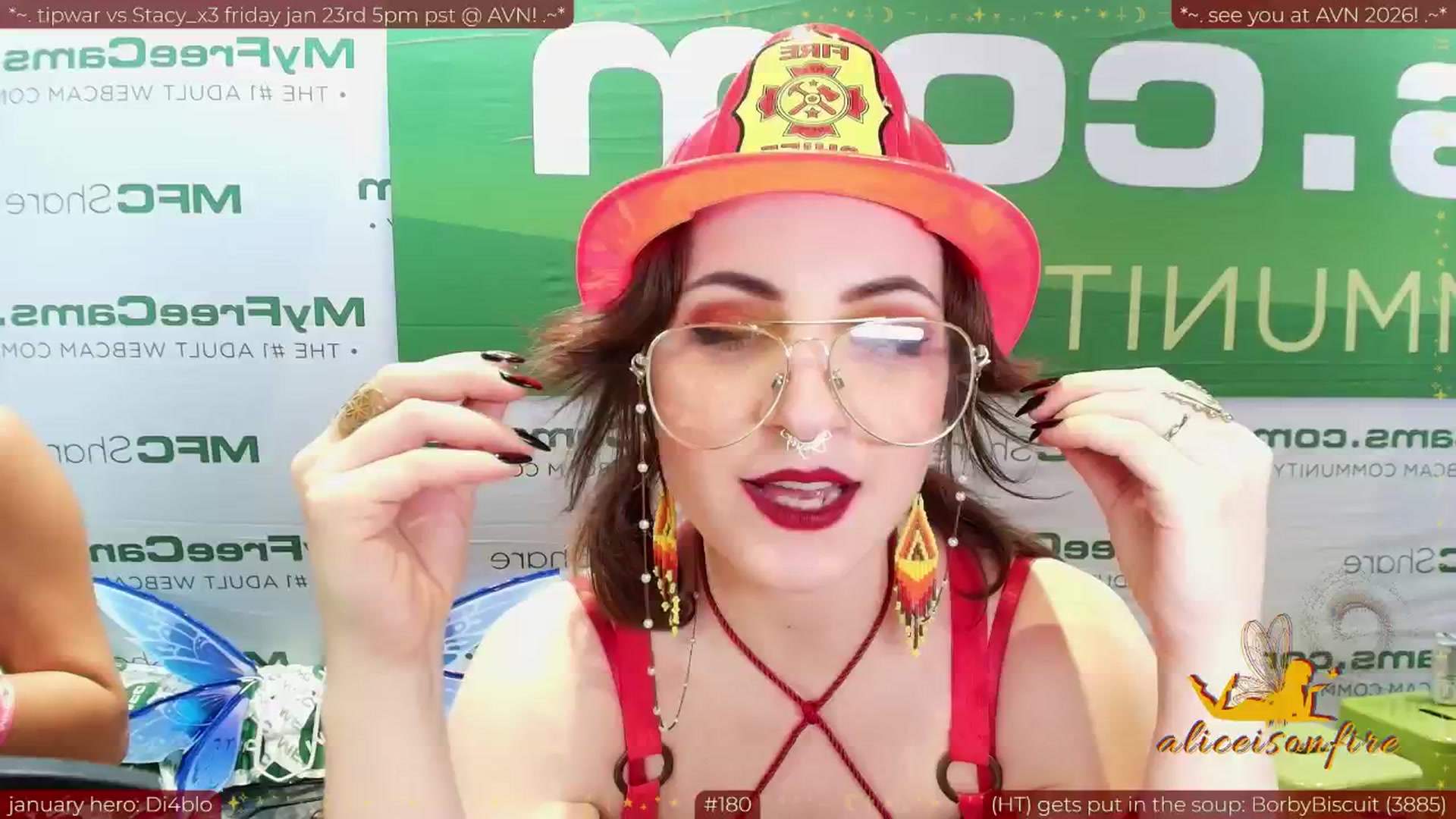 Gallery image thumbnail from aliceisonfire's myfreecams stream on, 01/23/2026, 04:12 image 12 of 20