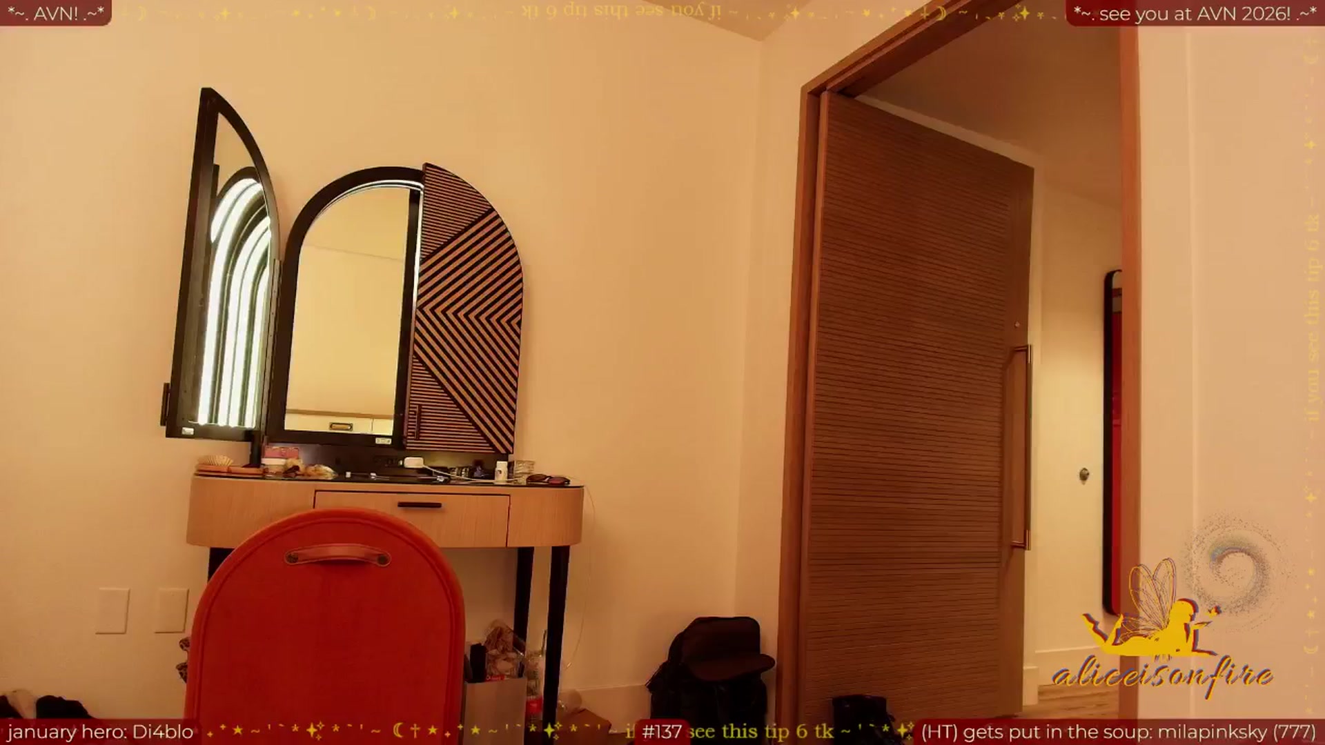Gallery image thumbnail from aliceisonfire's myfreecams stream on, 01/25/2026, 03:45 image 13 of 20