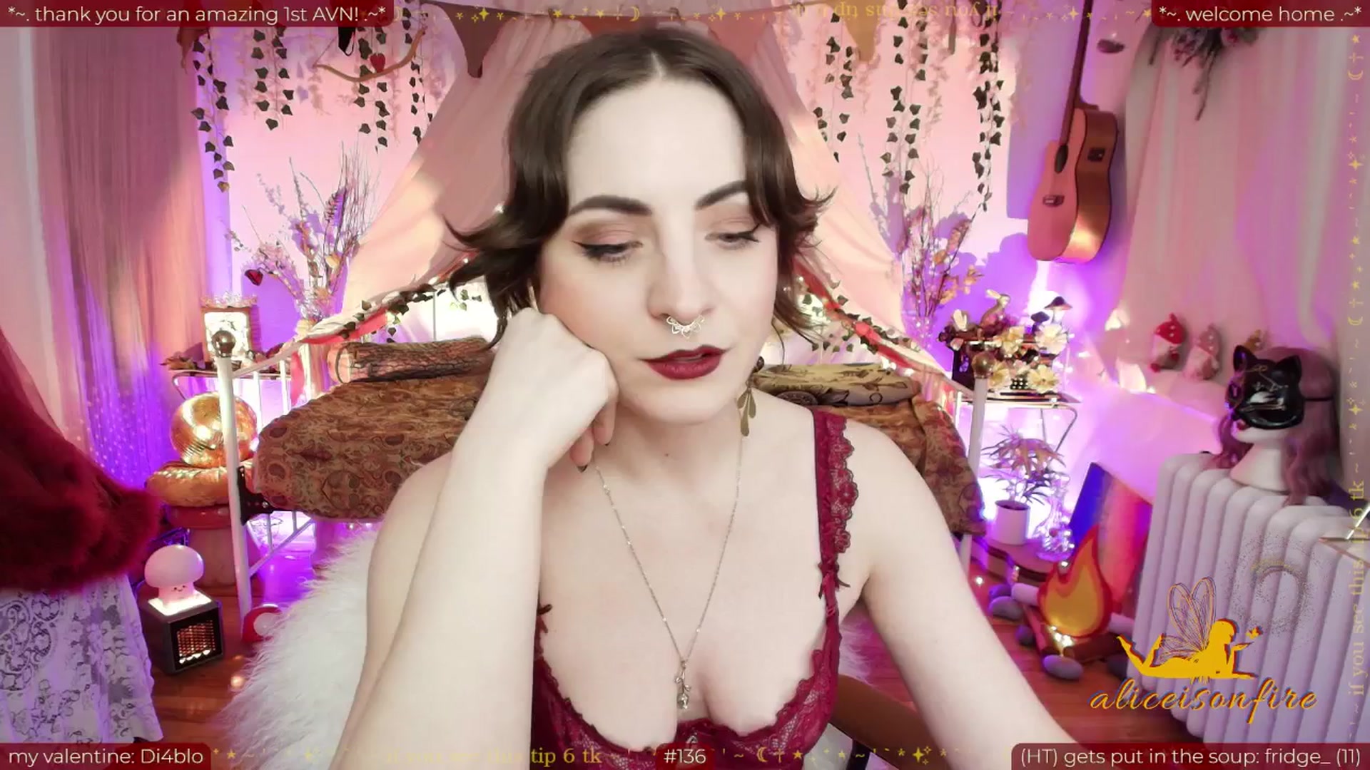 Gallery image thumbnail from aliceisonfire's myfreecams stream on, 02/05/2026, 08:29 image 7 of 20