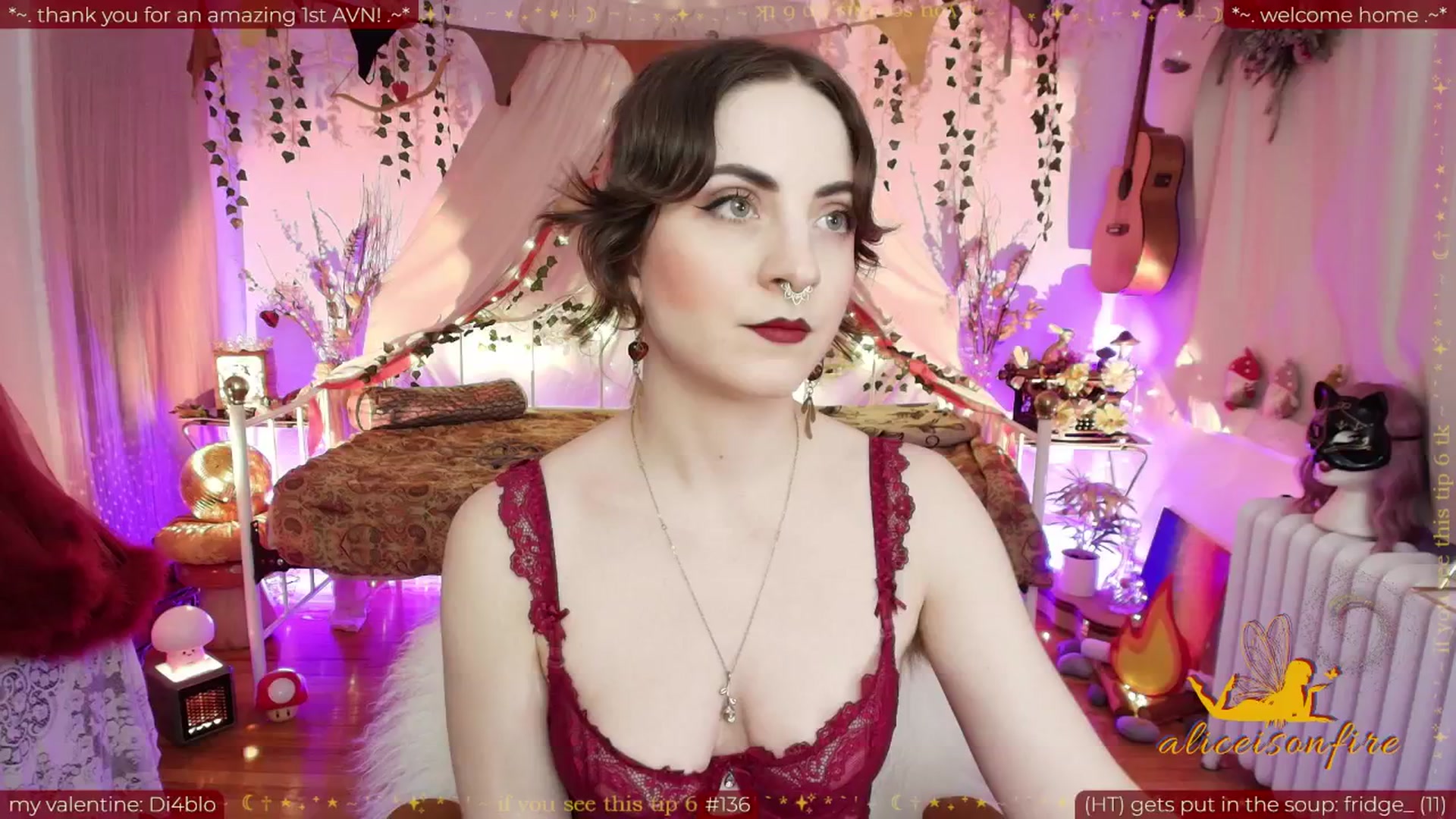 Gallery image thumbnail from aliceisonfire's myfreecams stream on, 02/05/2026, 08:29 image 2 of 20