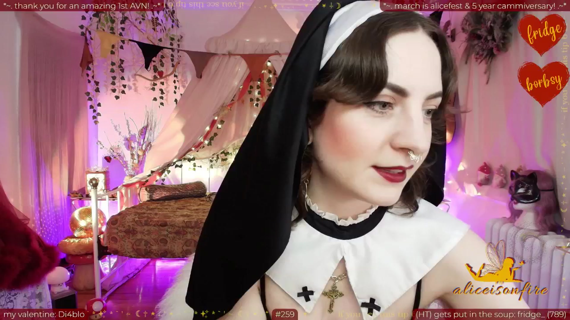 Gallery image thumbnail from aliceisonfire's myfreecams stream on, 02/09/2026, 10:32 image 1 of 20