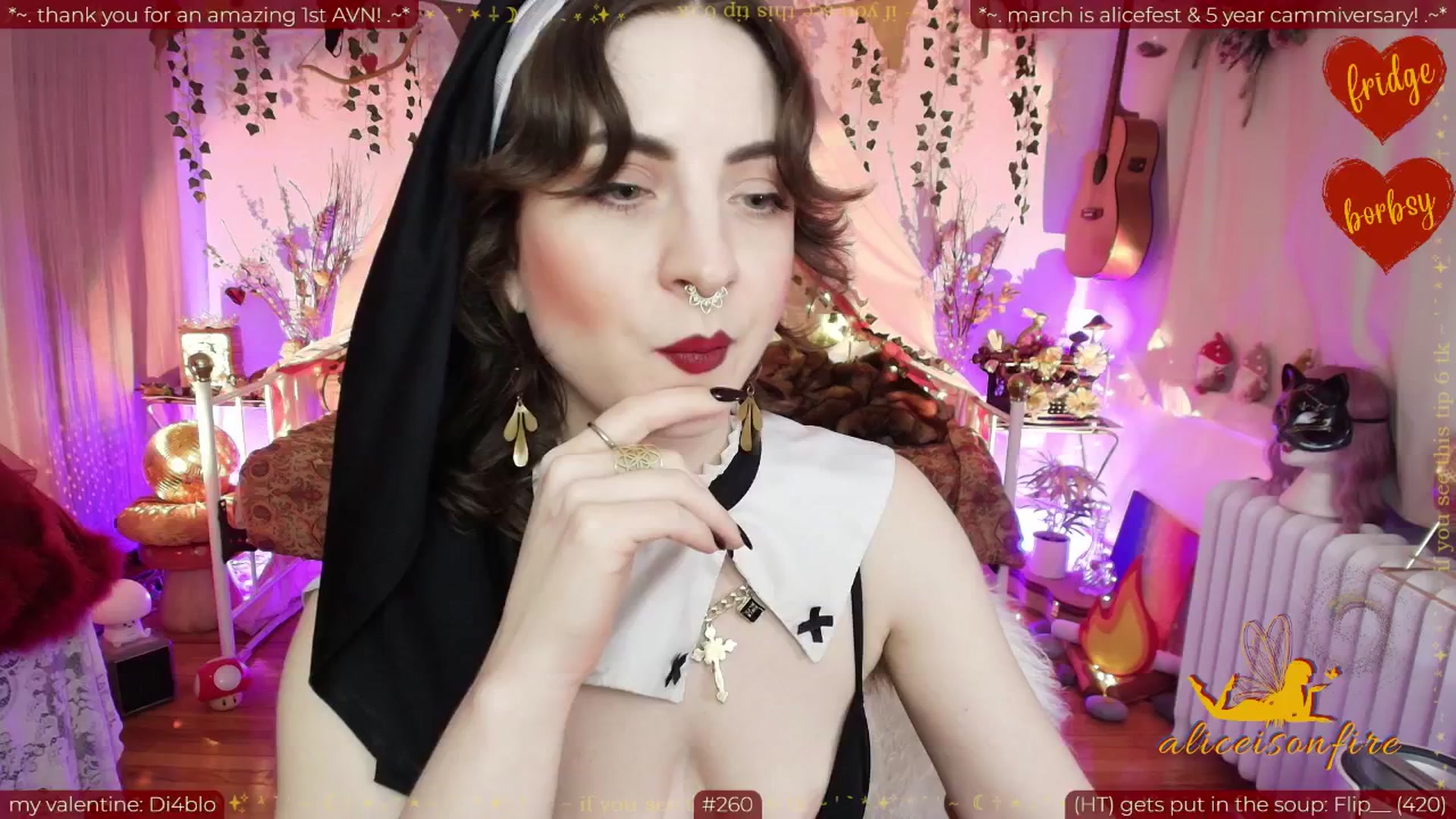 Gallery image thumbnail from aliceisonfire's myfreecams stream on, 02/09/2026, 10:32 image 4 of 20