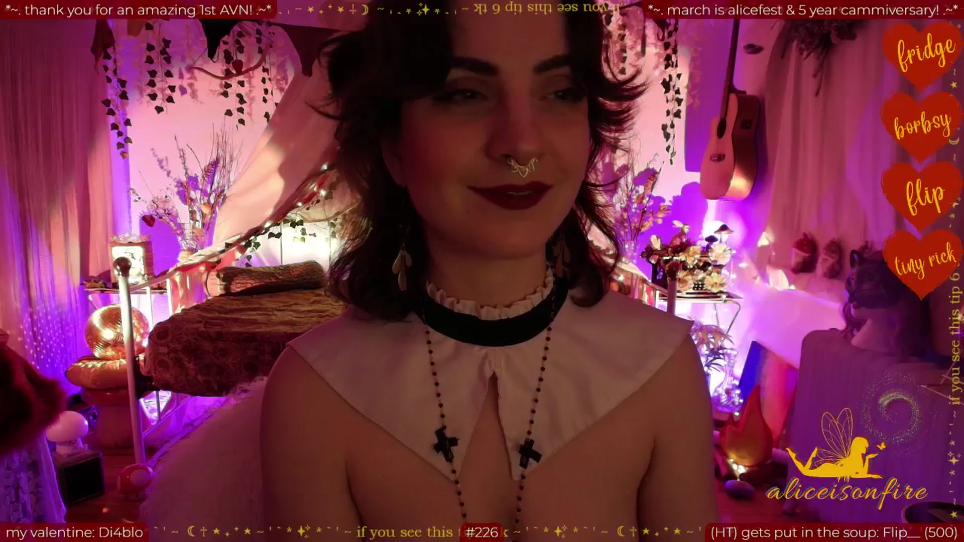 Gallery image thumbnail from aliceisonfire's myfreecams stream on, 02/09/2026, 12:10 image 20 of 20