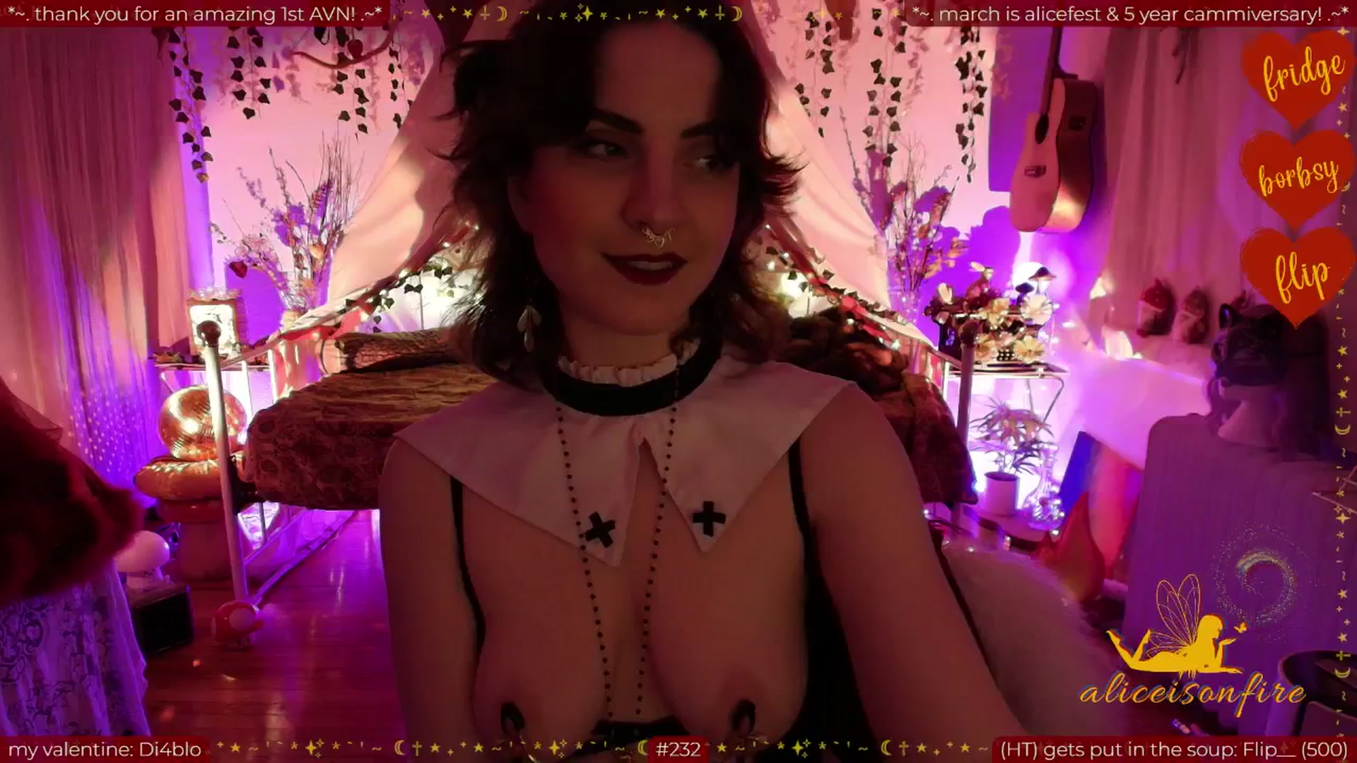 Gallery image thumbnail from aliceisonfire's myfreecams stream on, 02/09/2026, 12:10 image 3 of 20
