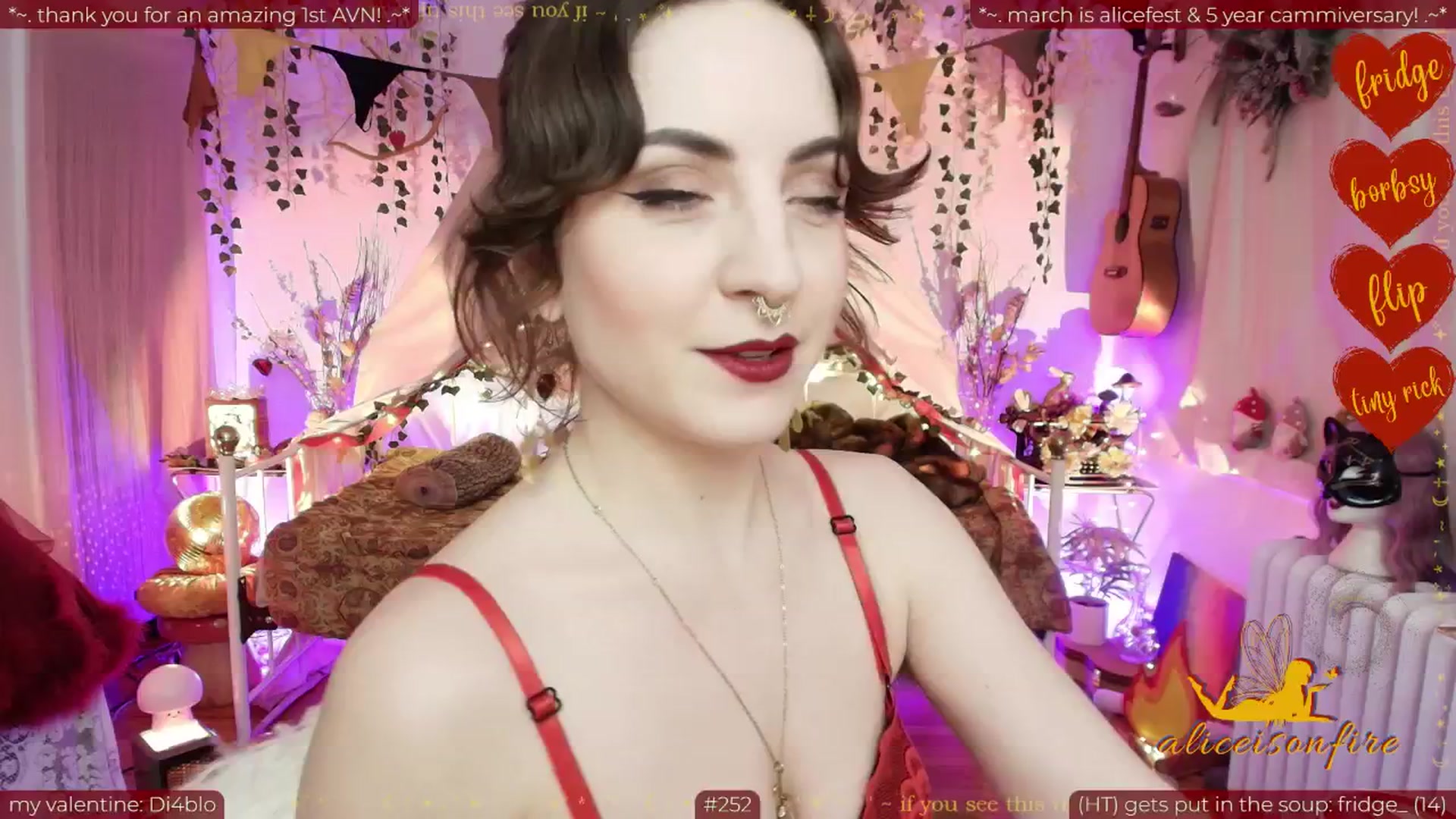Gallery image thumbnail from aliceisonfire's myfreecams stream on, 02/10/2026, 09:03 image 3 of 20